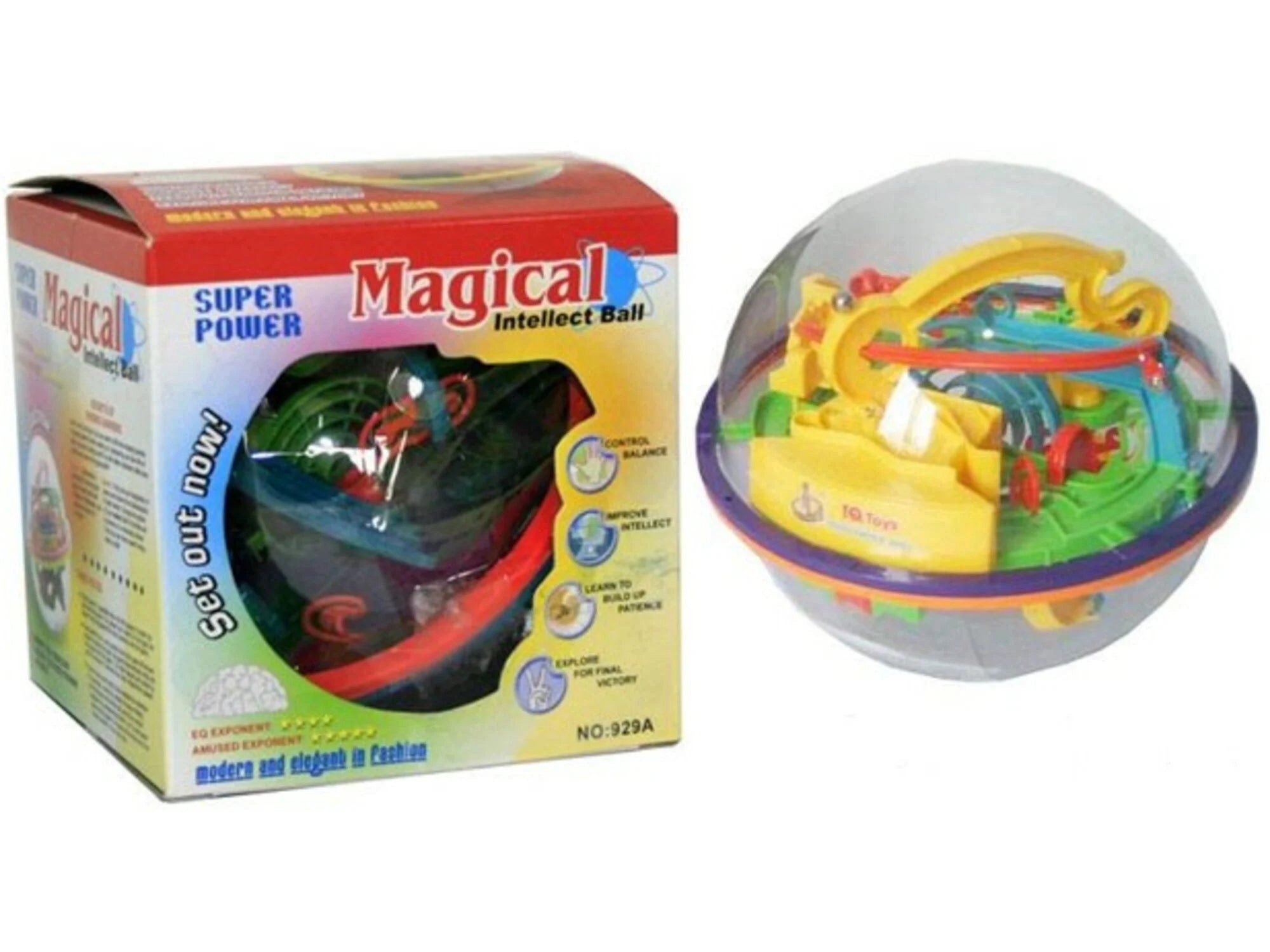 Fun Trading Spiel Addict Kugellabyrinth Ball 11cm - 100 Stufen Geschicklichkeitsspiel