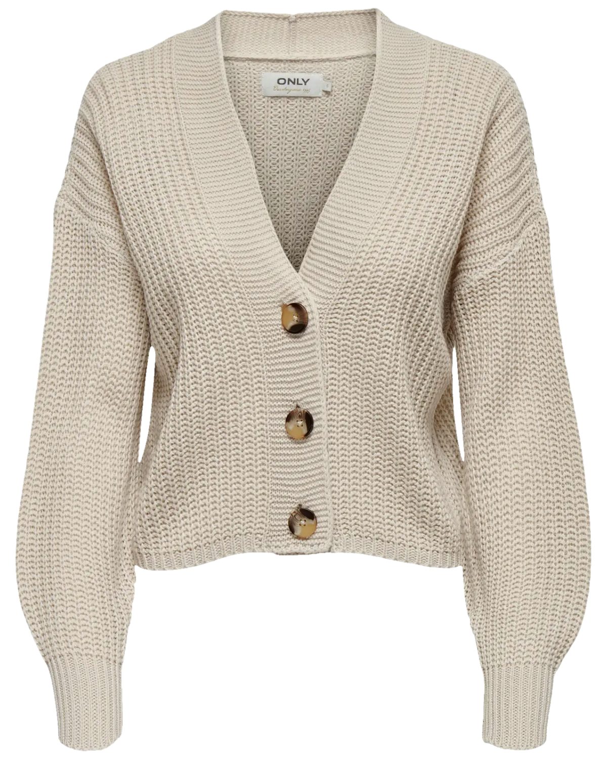 ONLY Cardigan Weiche Feinstrick-Strickjacke mit V-Ausschnitt und Knopfleist günstig online kaufen