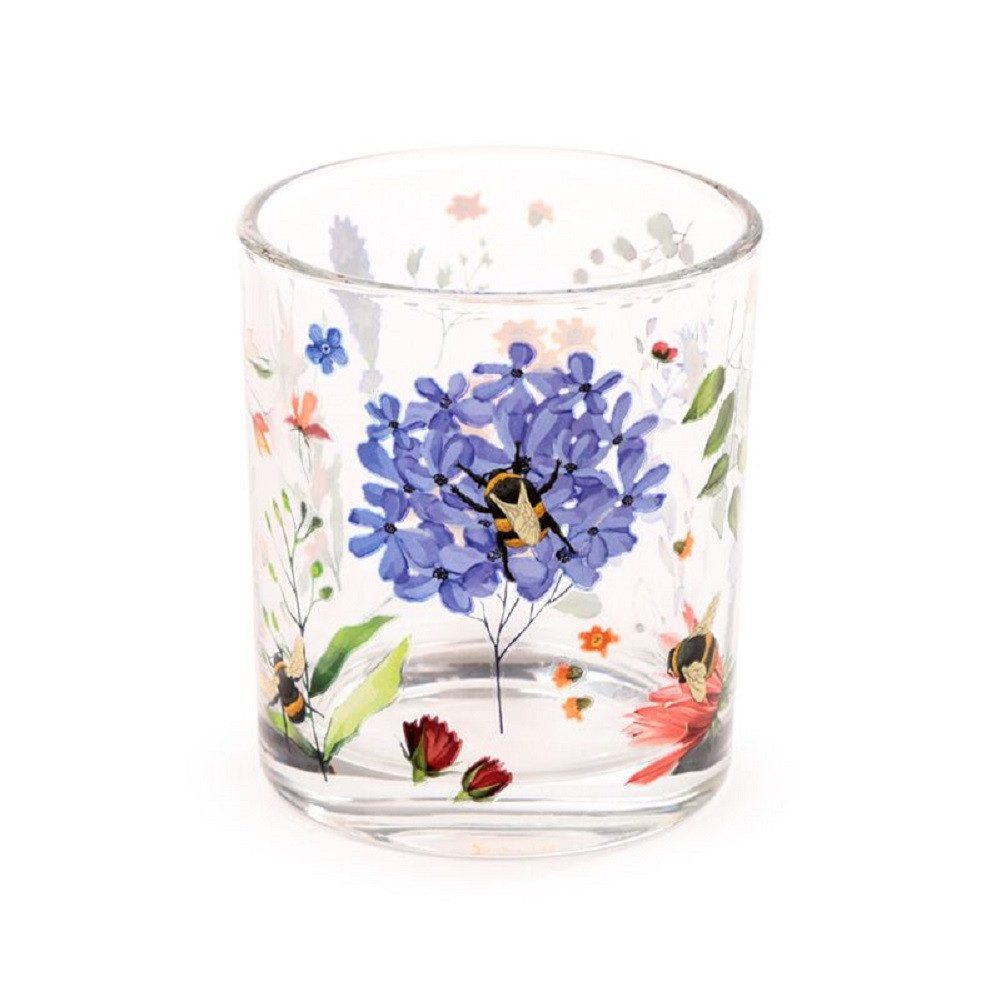 Puckator Glas Nectar Meadows Bienen, Day of the Dead Totenkopf, Fruits, Kuh, 2-tlg., Glas, 2er-Set, ca. Ø 8 x 9 cm, für ca. 350 ml