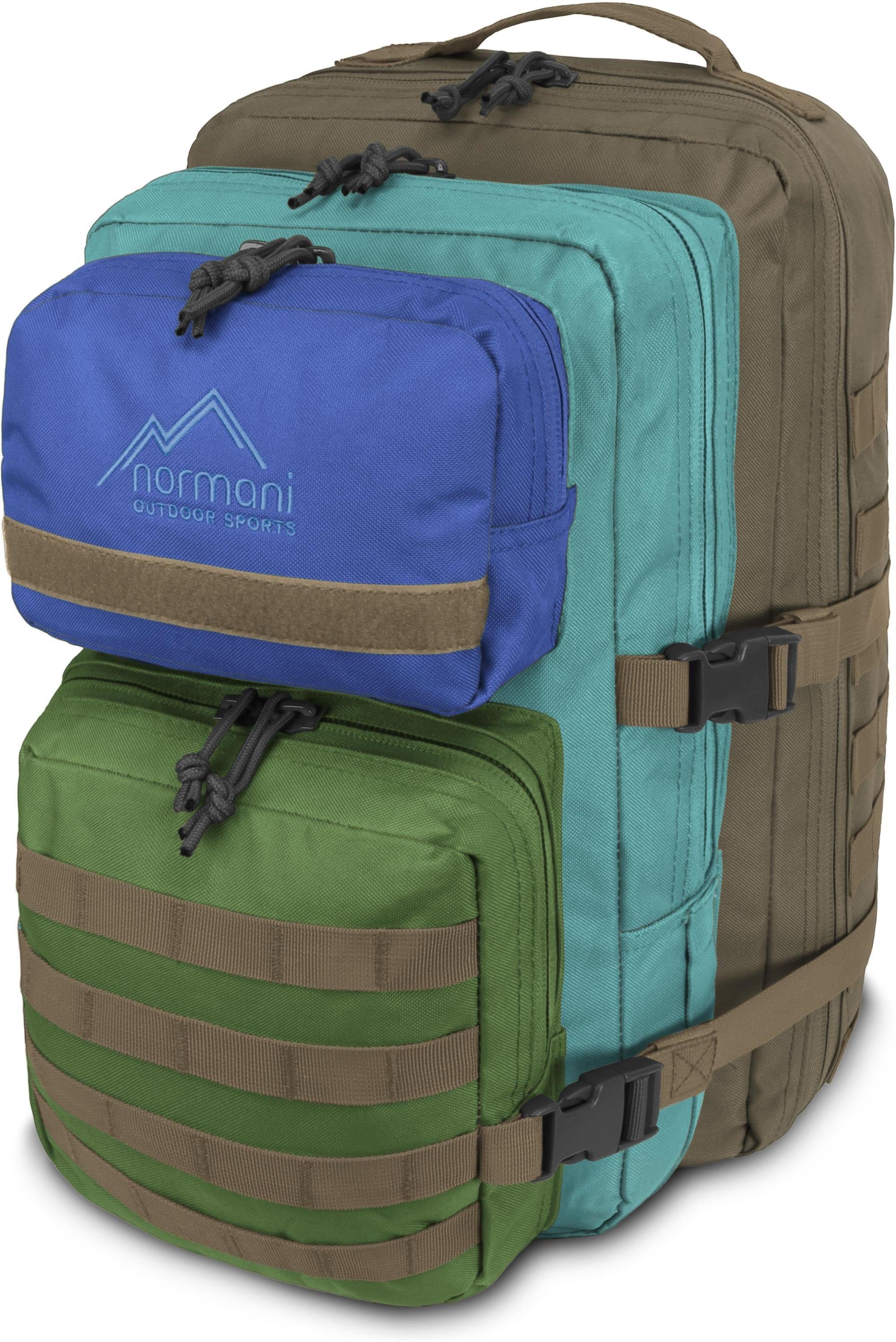 normani Daypack Daypack Rucksack 50 Liter Bedrock, US Cooper Assault Pack  Backpack Einsatzrucksack mit großem Volumen, Polsterung der Rücken und  Schultergurten