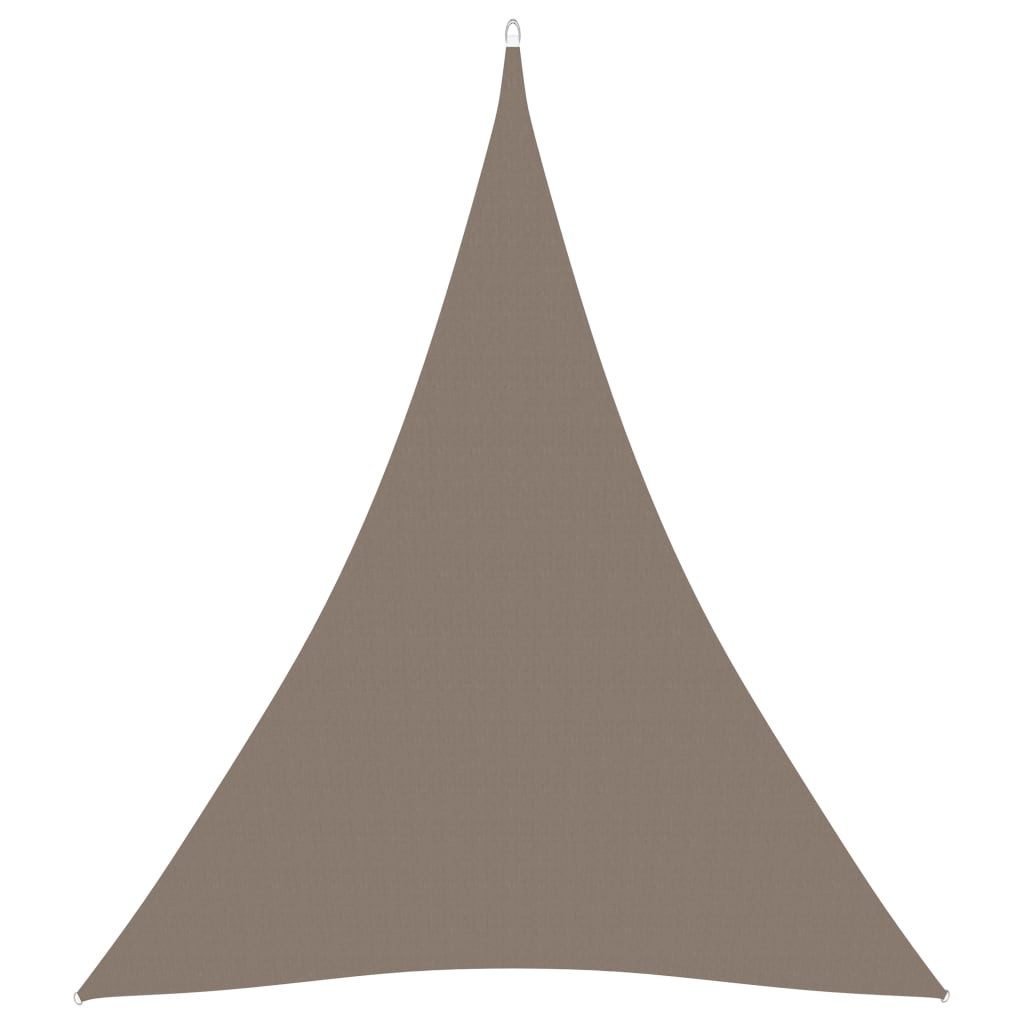 Sonnensegel 5 x 7 x 7 m Sonnensegel Oxford-Gewebe Dreieckig 5x7x7 m Taupe Beschatt