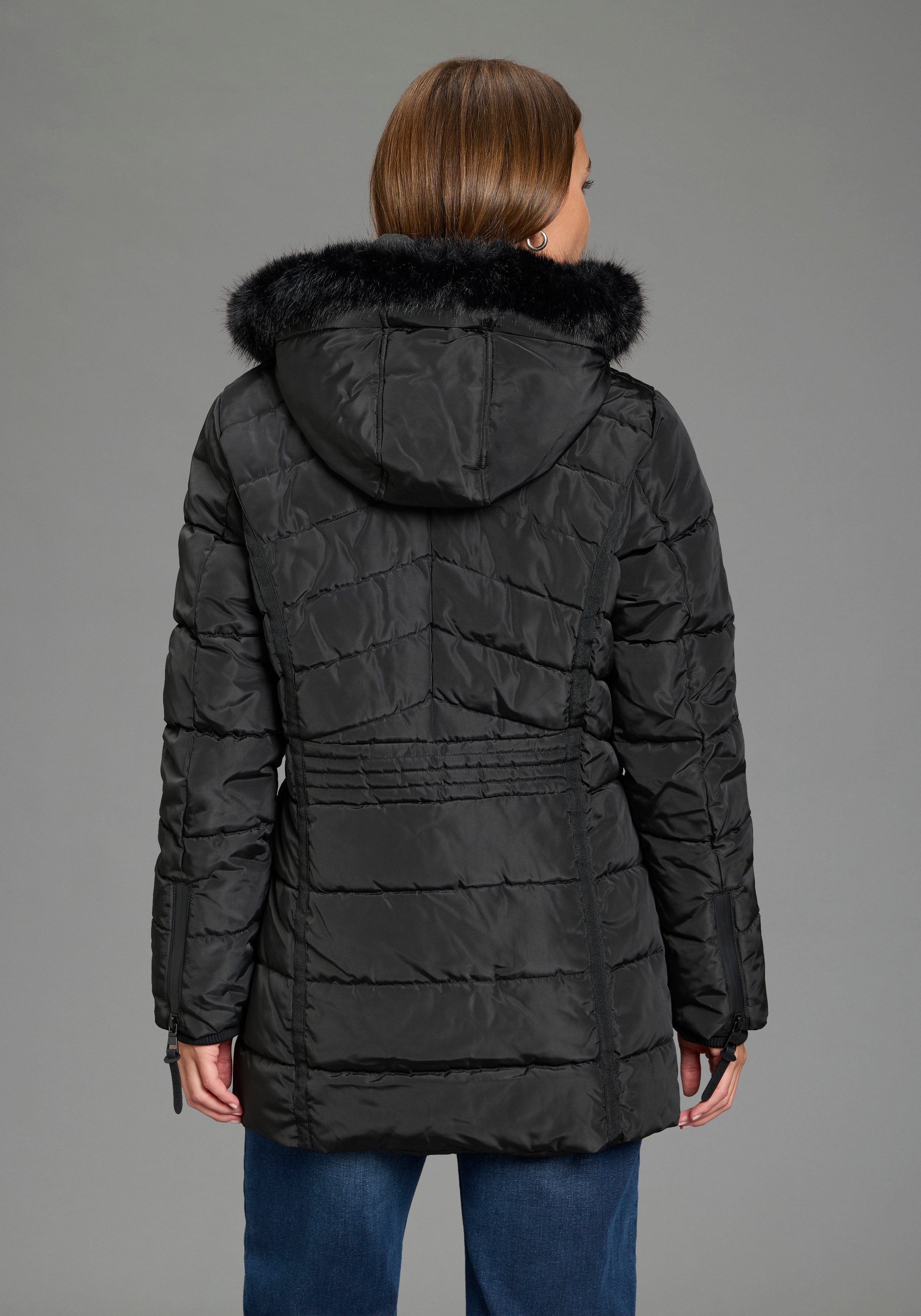 ALPENBLITZ Winterjacke Pistenglück leichtes Webmaterial, sportlicher Stil, figurumspielender Schnitt