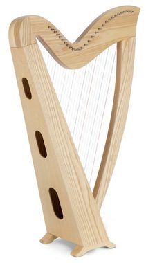 Classic Cantabile Konzertgitarre Keltische Harfe 29 Saiten, Inkl. Tasche und 2 Stimmschlüssel, Celtic Harp aus Eschenholz - Es-Dur gestimmt - Mit Halbtonmechanik
