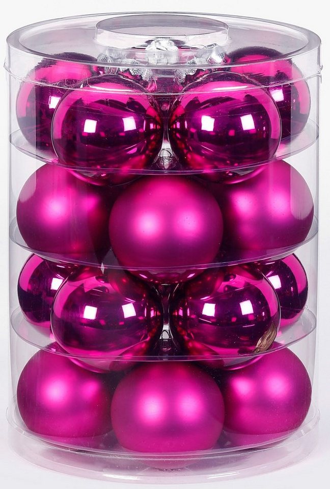 MAGIC by Inge Weihnachtsbaumkugel »Paradise Purple« (32 Stück), hochwertiger Echtglas-Weihnachtsschmuck, Ø 6 cm und Ø 8 cm-kaufen
