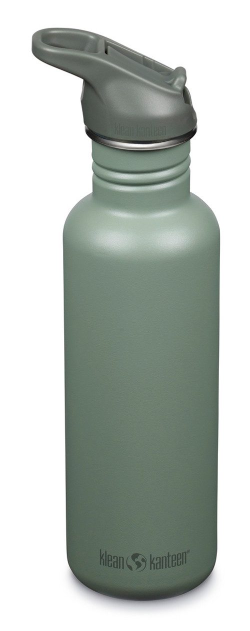 Klean Kanteen Trinkflasche tolle Edelstahl-Trinkflasche für Radfahrer, Trinkflasche Classic (Flip Sport) 800ml - Sea Spray