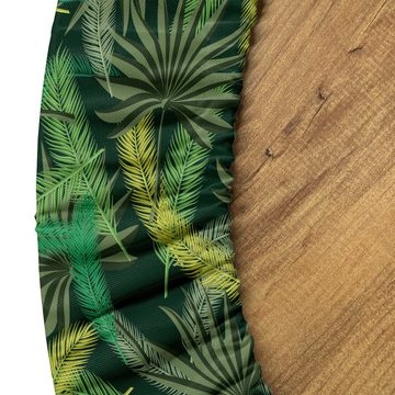 Abakuhaus Tischdecke Rundum-elastische Stofftischdecke, Dschungel Tropischer Regenwald Palm Leaf