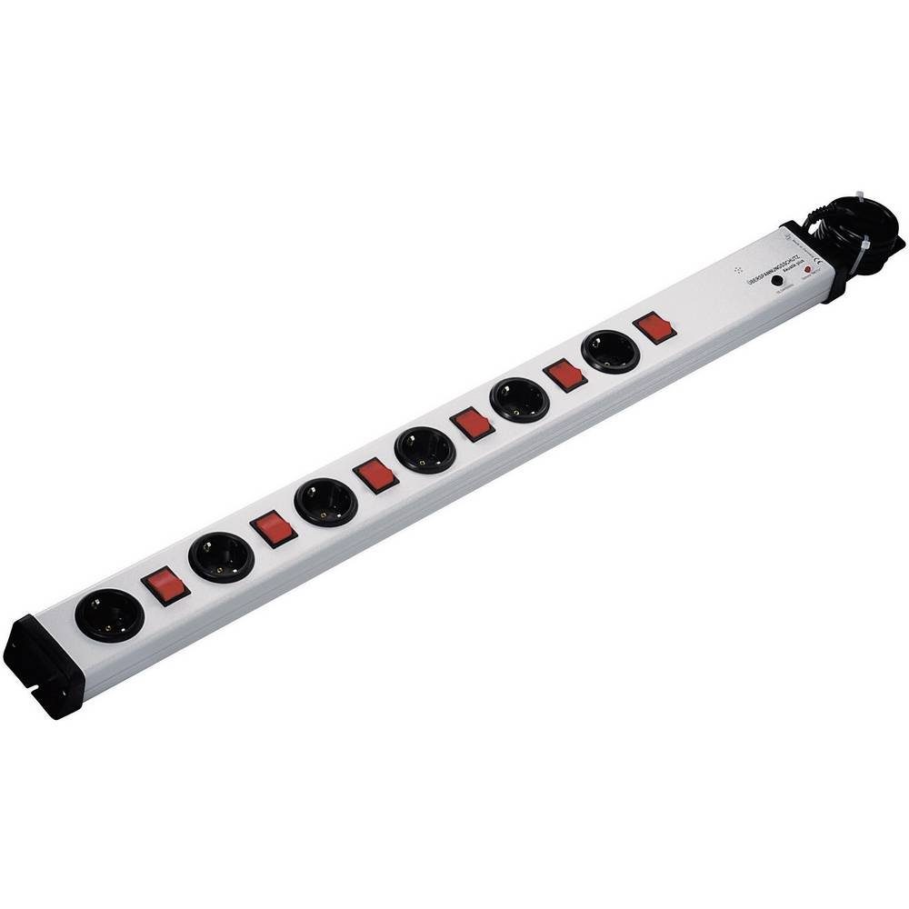 Ehmann 6+6fach Überspannungsschutz Steckdosenleiste 0232x00062301 Steckdosenleiste, Überspannungsschutz, mit Schalter, erhöhter Berührungsschutz