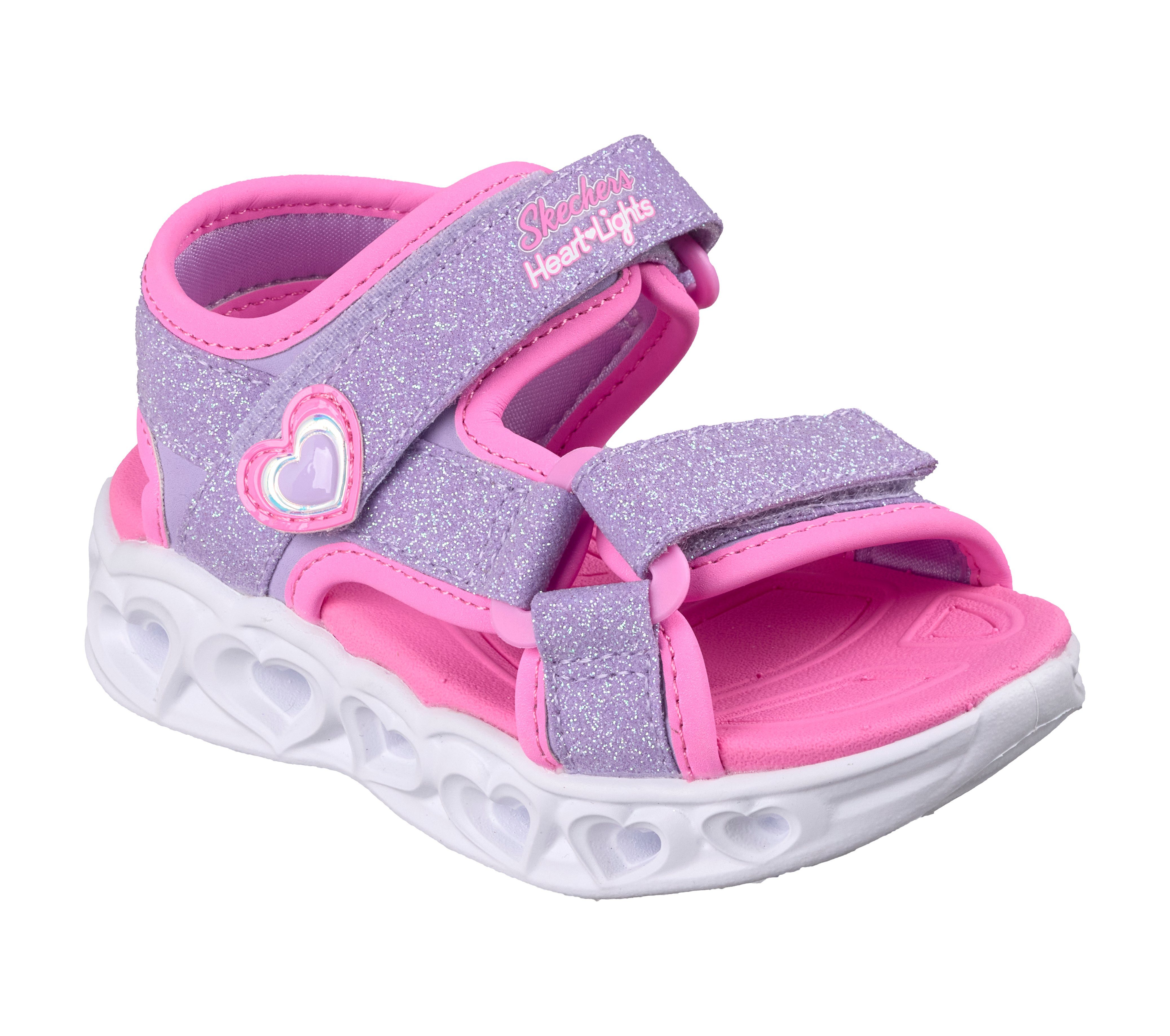 Skechers HEART LIGHTS SANDALS Sandale Sommerschuh mit Klettverschluss, Größenschablone zum Download