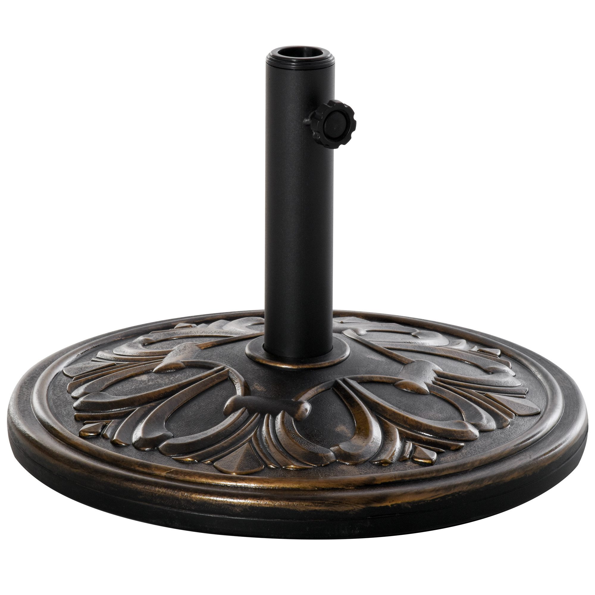 Outsunny Schirmhalter für Schirm Ø35/Ø38/Ø48mm, Schirmfuß, günstig online kaufen