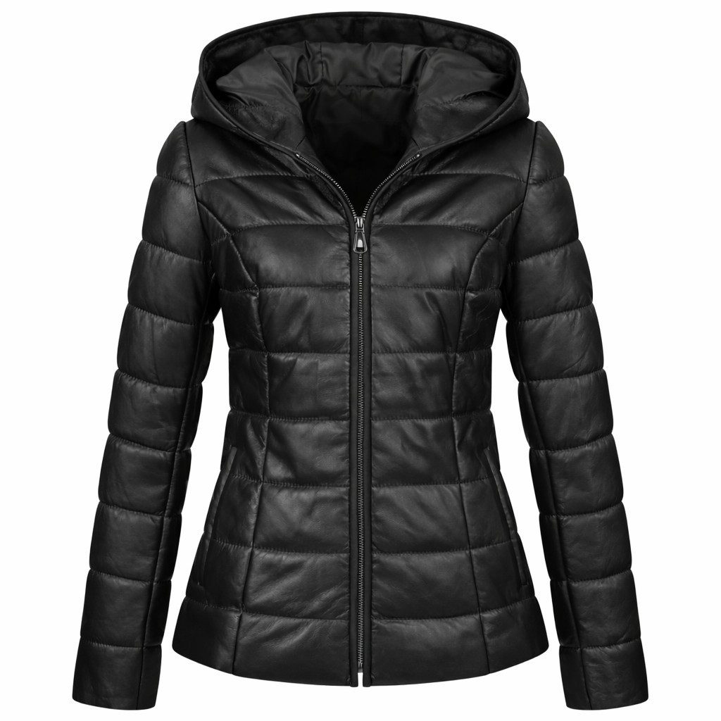 Mouflon Lederjacke Cyble •	Modischer Stepp-Look mit taillierter Passform