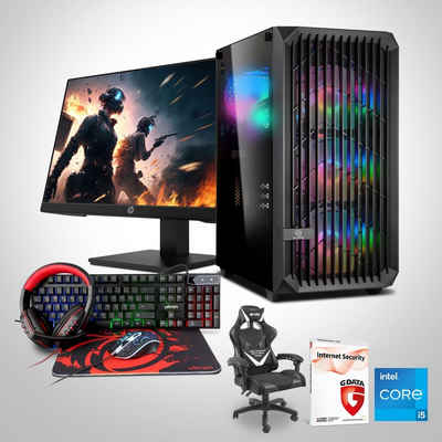 Memory PC Gaming-PC-Komplettsystem (23,80", Intel Core i5 10400F, RTX 3060, 16 GB RAM, 500 GB SSD)