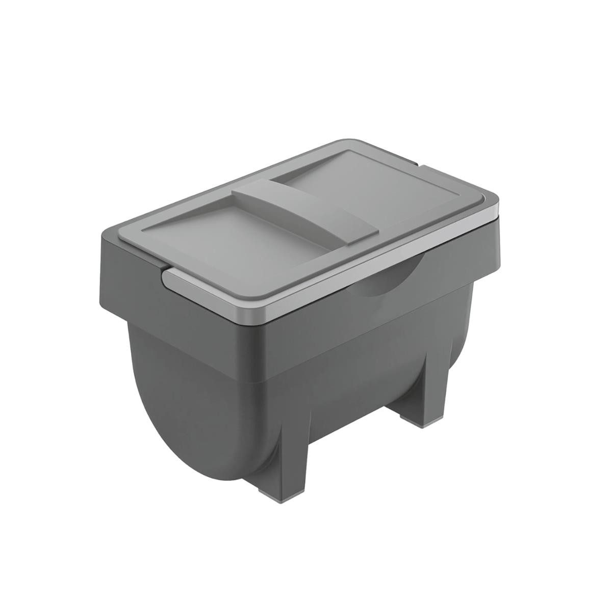 Hailo Mülleimer Hailo Universaldepot 3204101 Kitty 4 Liter mit Henkel grau
