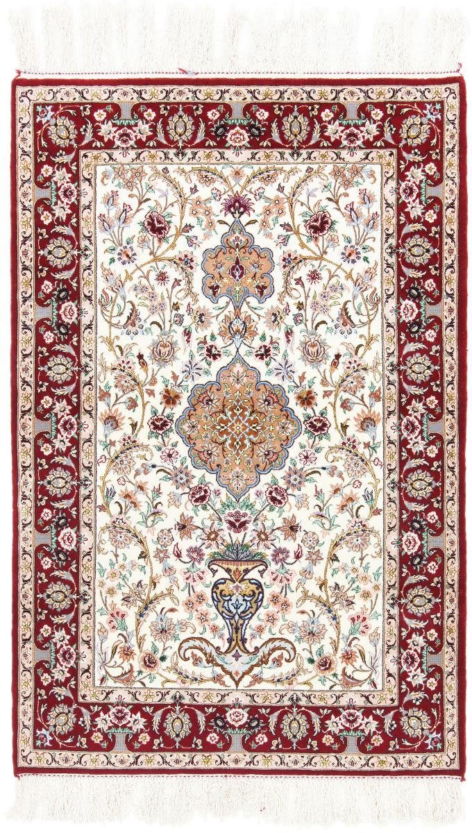 rechteckig, mm Handgeknüpfter Isfahan 6 Orientteppich, Trading, Orientteppich Höhe: Nain Seidenkette 107x164