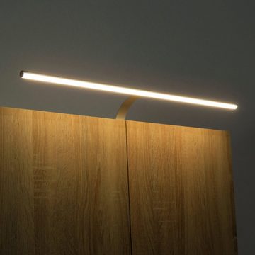 kalb Aufbauleuchte kalb LED Kleiderschrankleuchte Schrankbeleuchtung Rund 600mm, 1er Set warmweiss, warmweiß