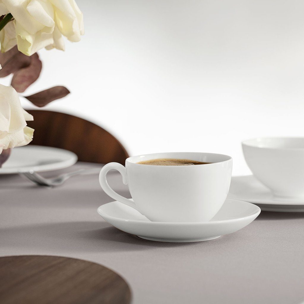 Villeroy & Boch Tasse Royal Kaffeetasse L, 1-tlg., Porzellan, Premium Bone Porcelain, mikrow.- & spülm.sicher, Made in Germany