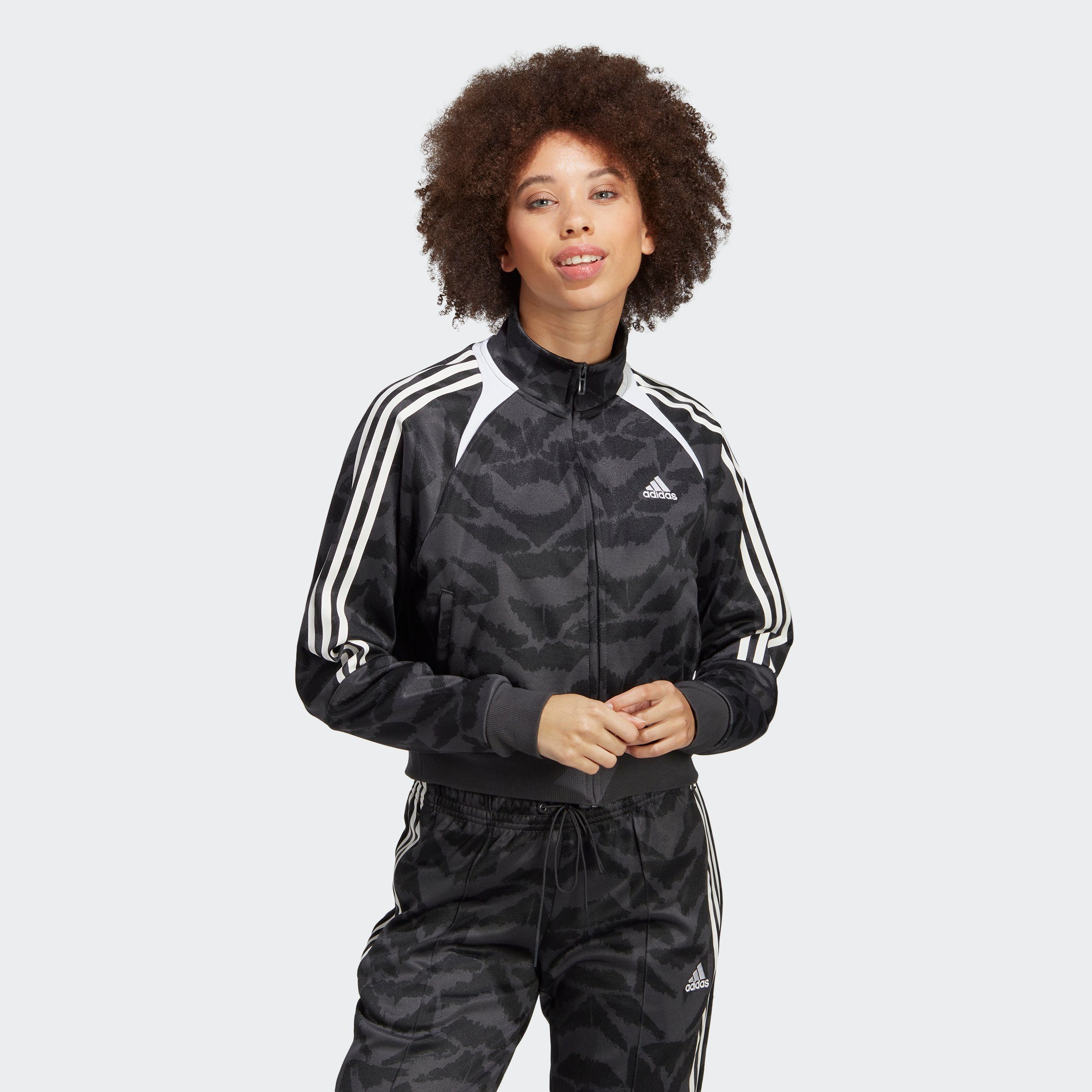 Sportswear White Outdoorjacke / White / Black TIRO adidas UP / SUIT LIFESTYLE TRAININGSJACKE Carbon