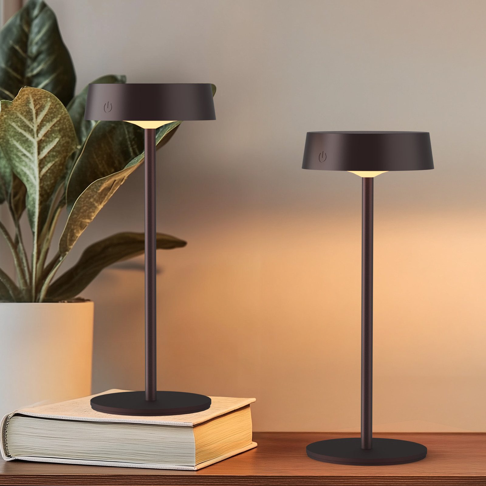 Tukrool Außen-Tischleuchte Solar-Farbtemperatur dimmbare Schreibtischlampe, günstig online kaufen