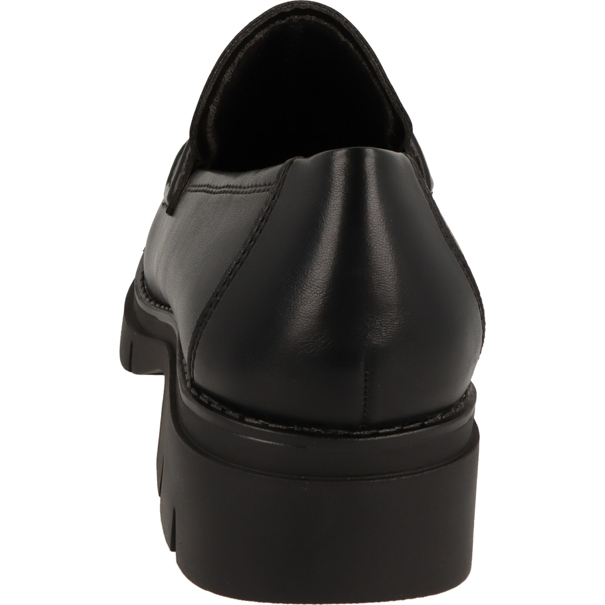 Tamaris Damen Schuhe Black Matt 1-24313-41 Halbschuhe Loafer Slipper Komfort Vegan