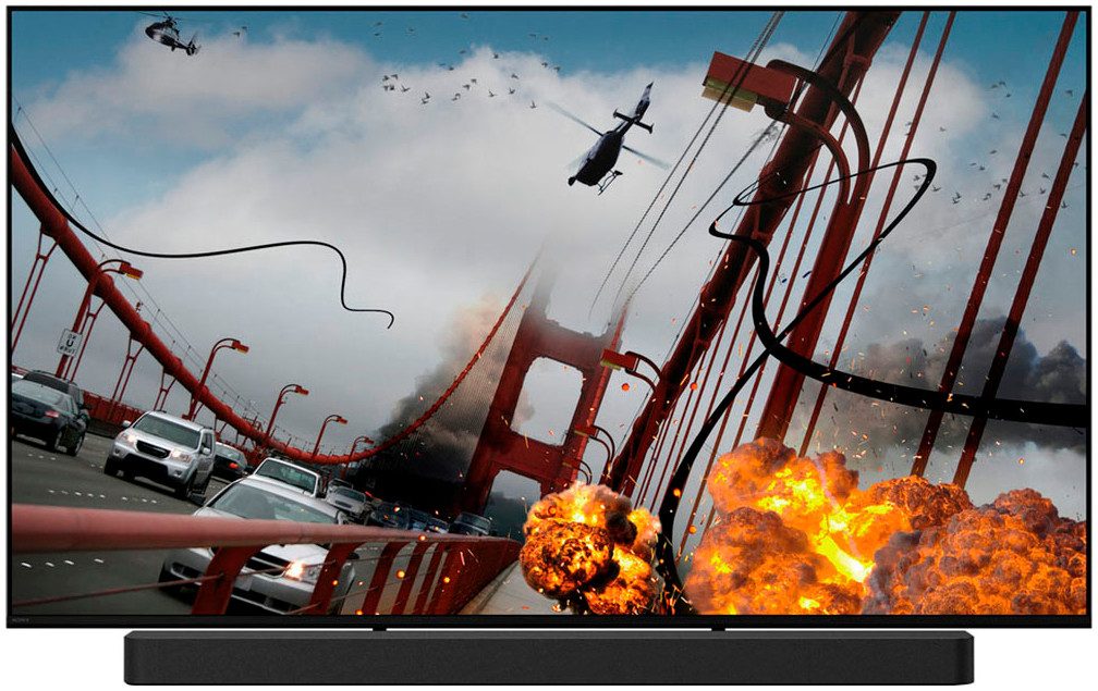 Sony K-65XR80 OLED-Fernseher (164 cm/65 Zoll, 4K Ultra HD, Google TV, Smart-TV, BRAVIA 8, 4K HDR, Dolby Vision & Atmos + Bar 8)