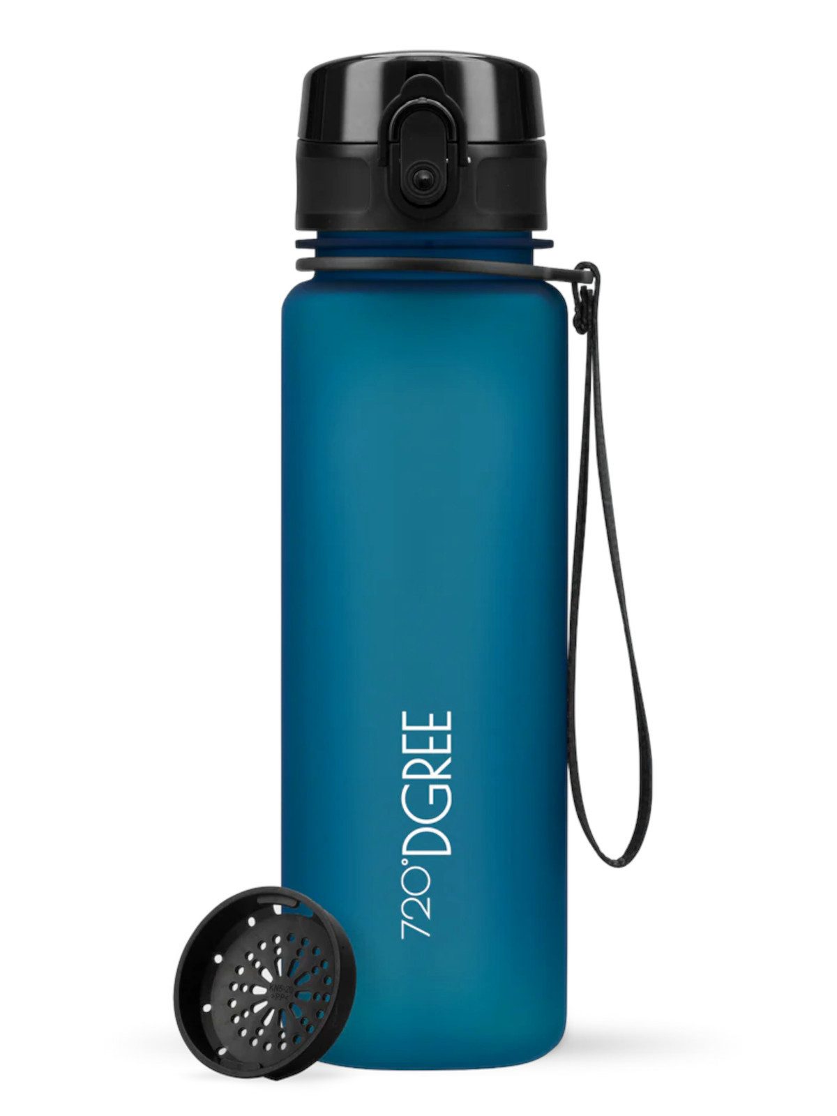 Trinkflasche Trinkflasche uberBottle softTouch mit Sieb petrol blue 0,5l