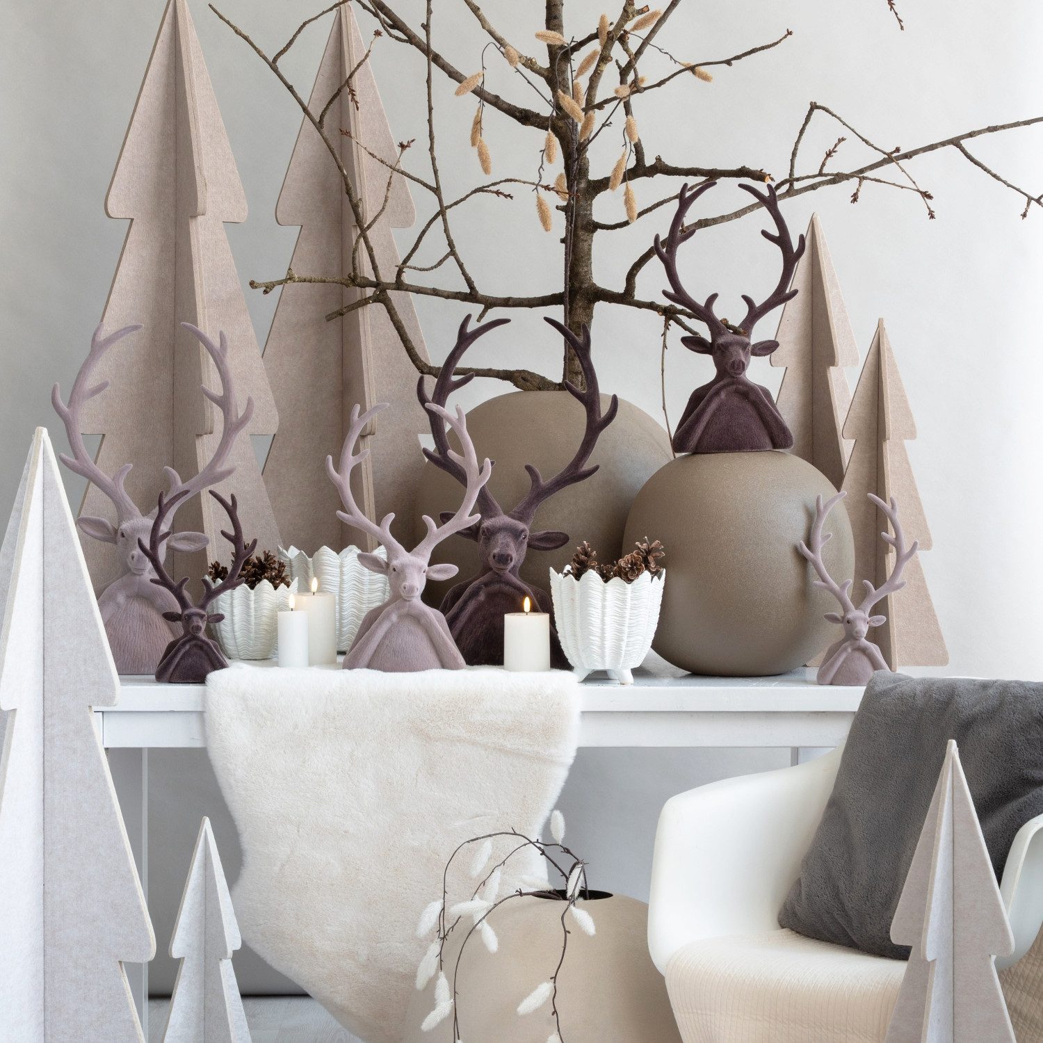 Macosa Home Dekofigur Hirsch Büste Türkis, günstig online kaufen
