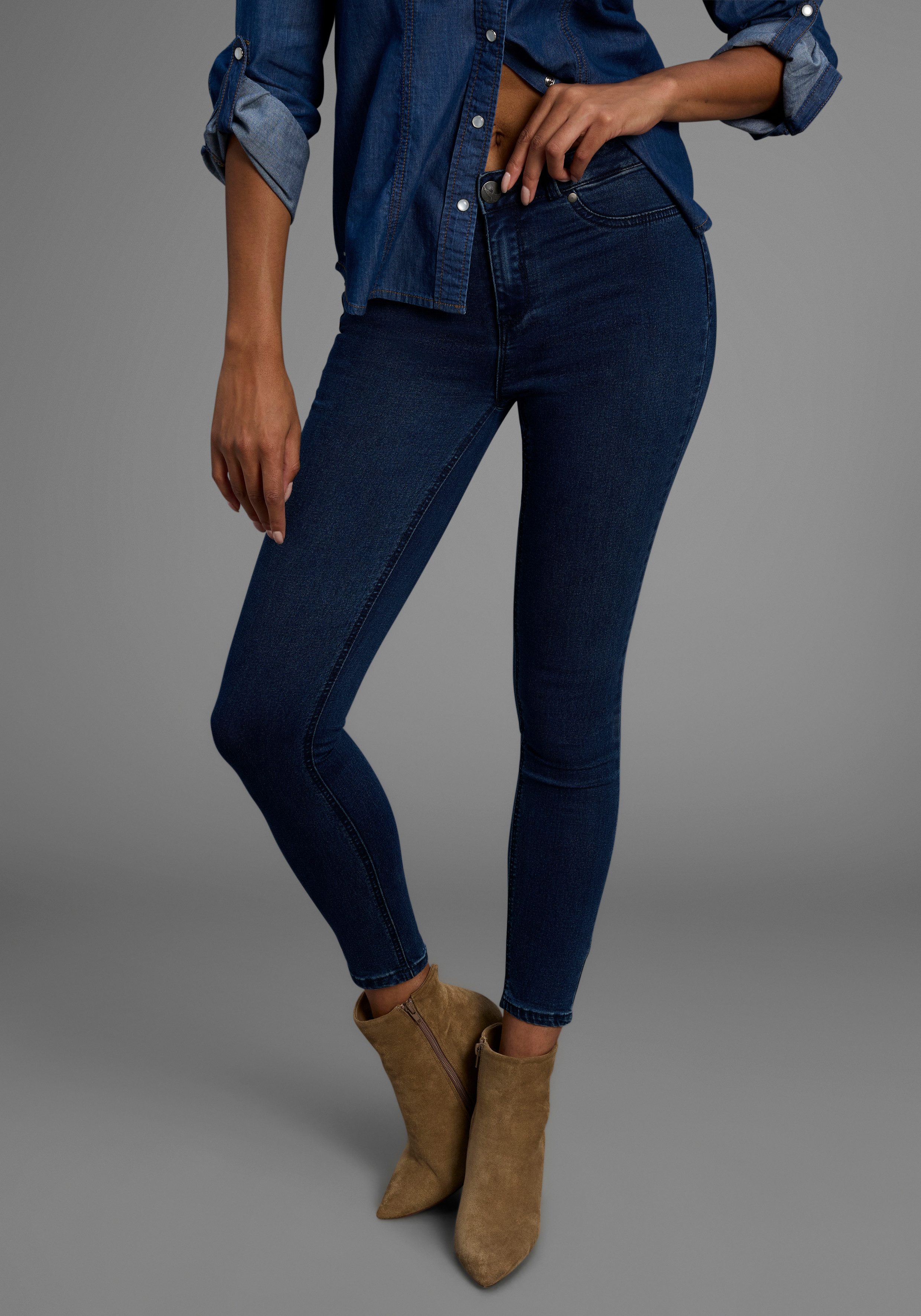 Arizona Skinny-fit-Jeans Ultra Stretch extra-eng geschnittene Beinform, mod günstig online kaufen