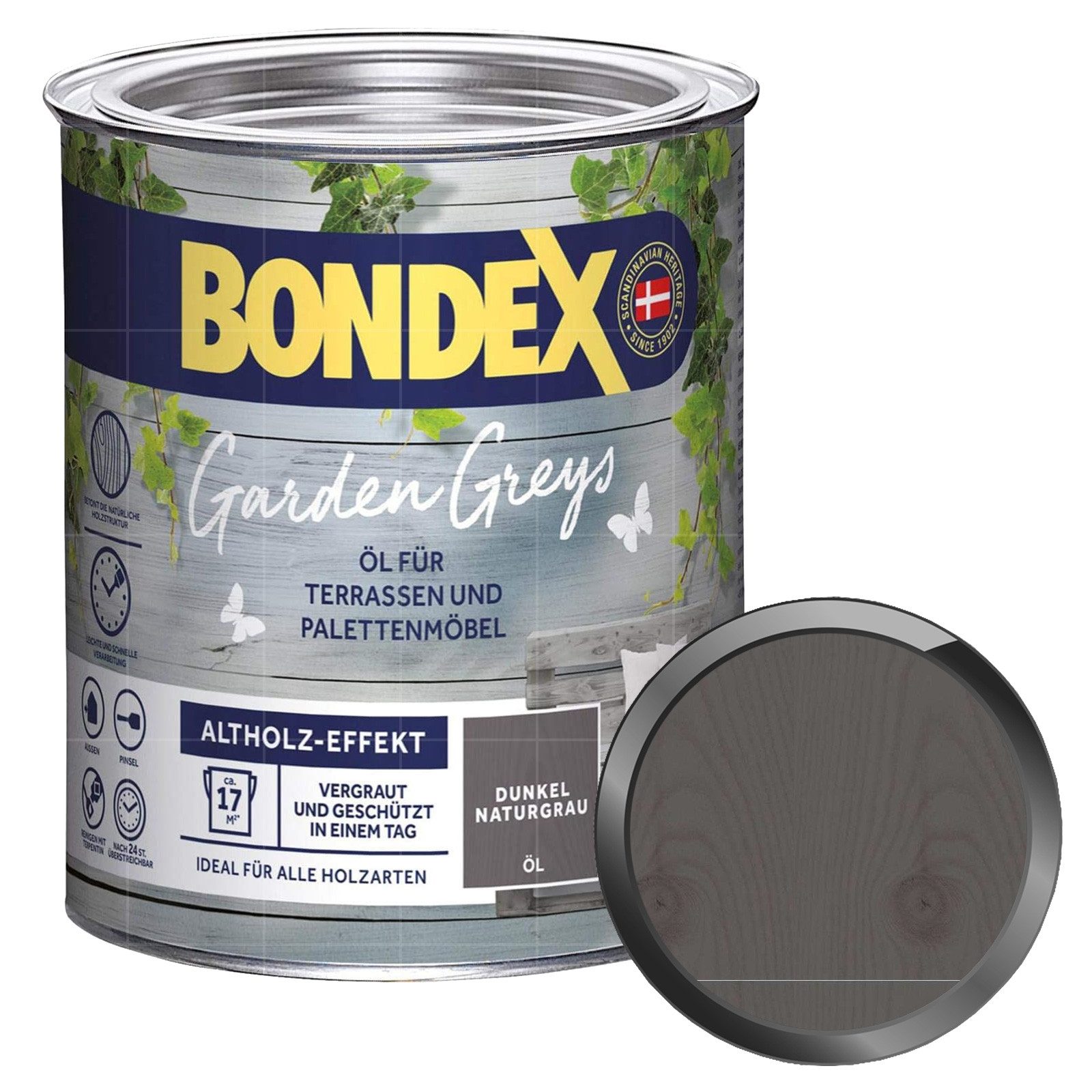 Bondex Holzöl Garden Greys Öl - 0.75 Ltr