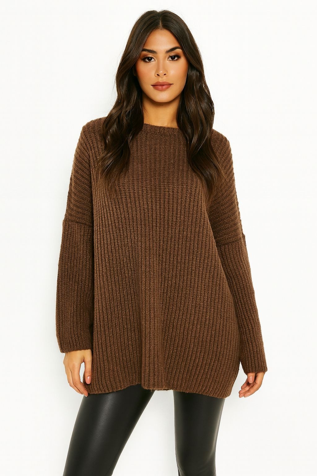 Worldclassca Longpullover WORLDCLASSCA Damen Oversize Strickpulllover Lang günstig online kaufen