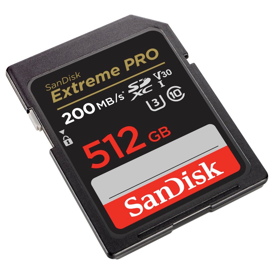 Sandisk SDXC Extreme PRO, 2 Jahre RescuePRO Deluxe Speicherkarte (512 GB, UHS Class 3, 200 MB/s Lesegeschwindigkeit)