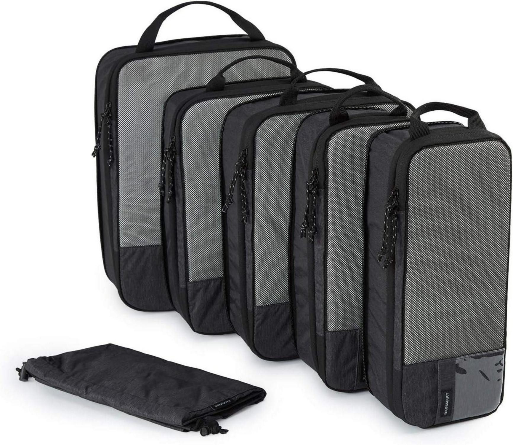 Kofferorganizer Packing Cubes Compression 6er Set Organizer Packtaschen Wasserdicht