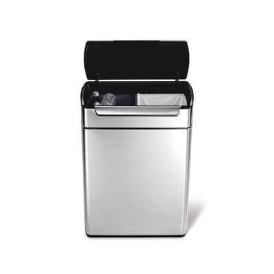 simplehuman Mülleimer Touch-Bar-Abfalleimer 30 Liter