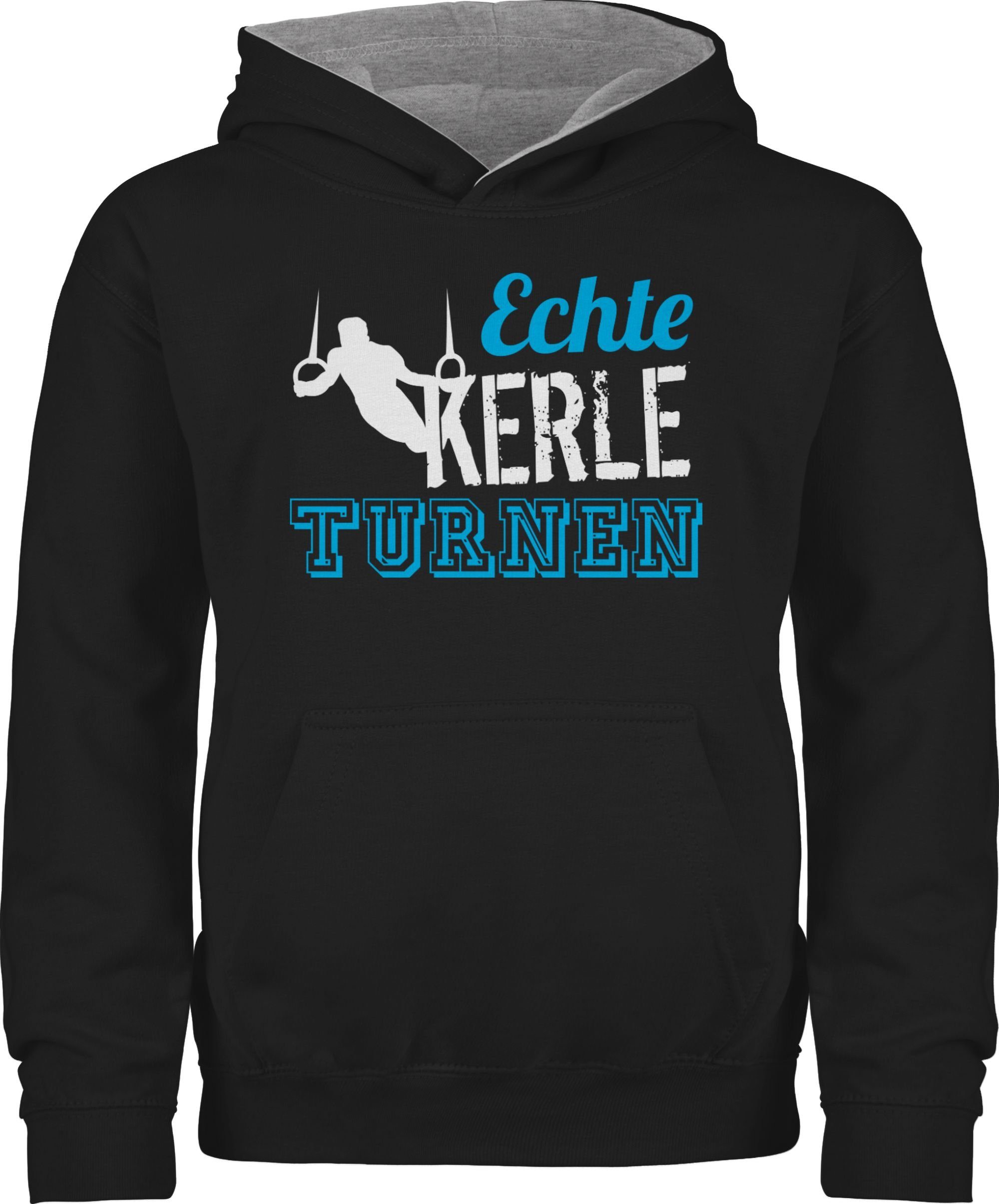 Shirtracer Hoodie Echte Kerle turnen Kinder Sport Kleidung