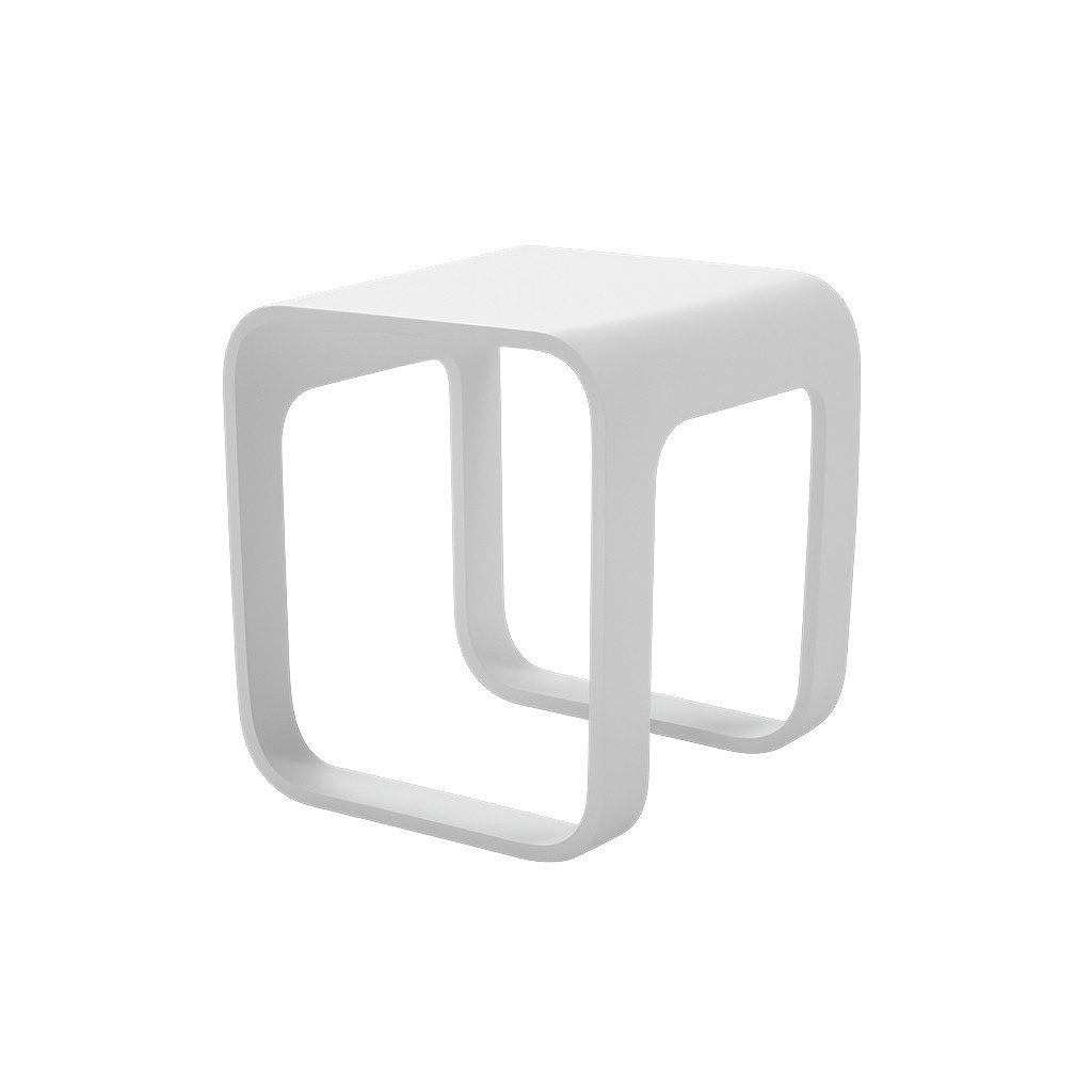 KZOAO Duschhocker Design Spa Badhocker aus Mineralguss Modell "Venedig", belastbar bis 150 kg