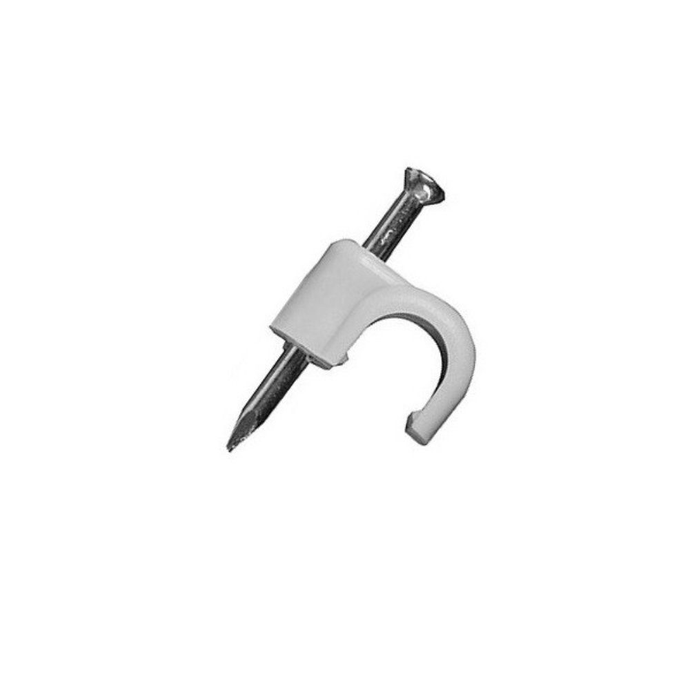Elektro-Plast Nagelschelle Nagelschelle mit Nägel FLOP-12 Ø 12mm 100 Stück FLOP12 Kabel E-P, 1-St.