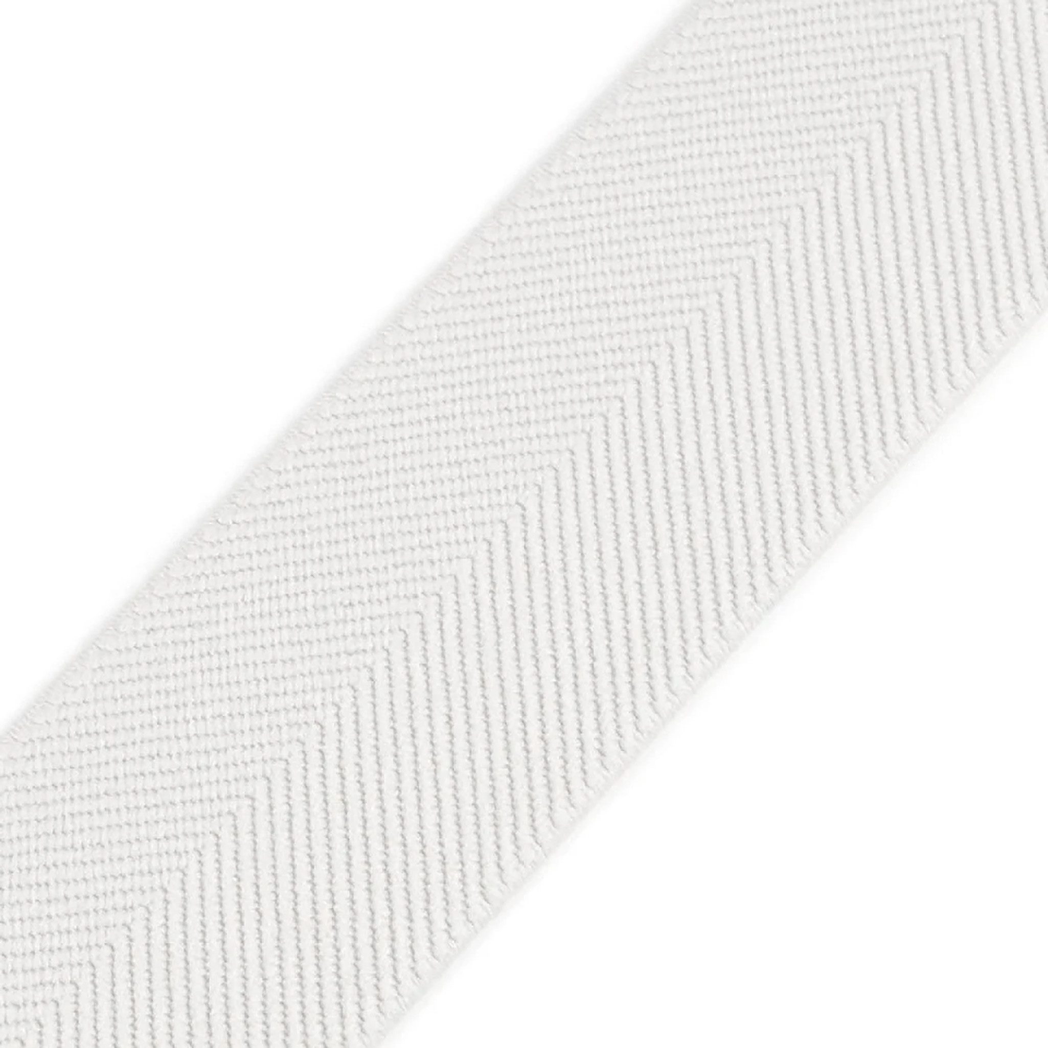 maDDma Gummiband Elastikband Fischgrat 40mm x 1m für Bekleidung und Unterwäsche, weiß