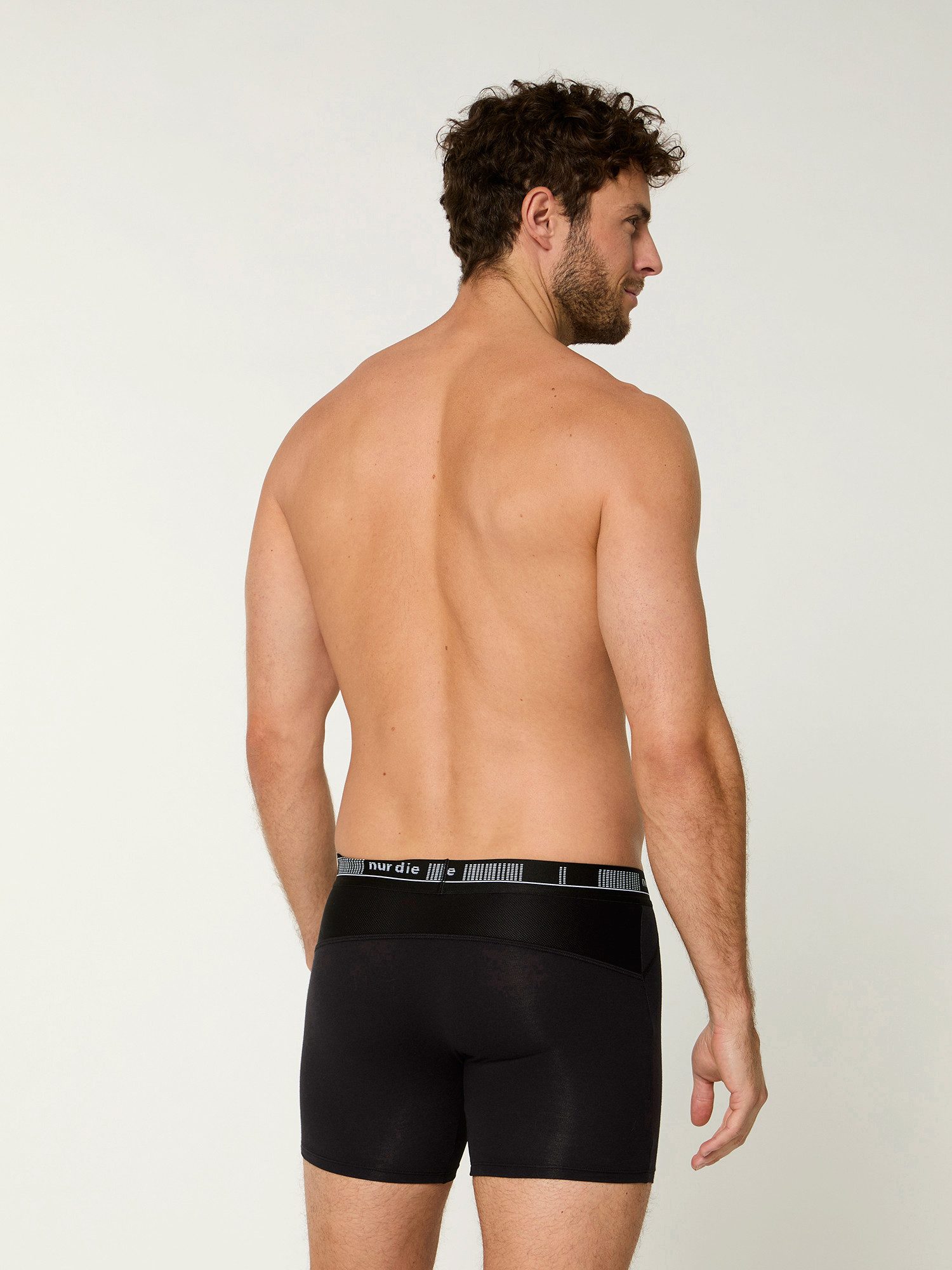 Nur Die Langer Boxer Long Boxer Cotton Active (4-St) Männer Multipack Mehrpack