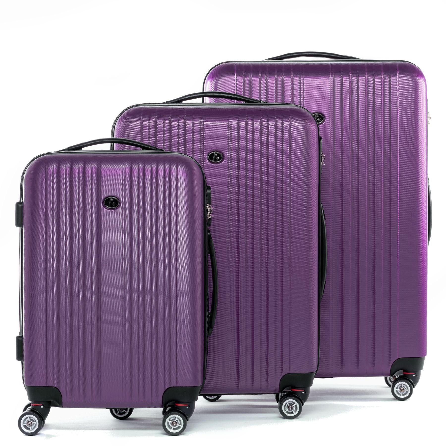 FERGÉ Kofferset »TOULOUSE«, 3 Koffer Hartschale 3-teilig Reisekoffer 3er Set  Hartschalenkoffer Rollkoffer 4 Rollen violett online kaufen | OTTO