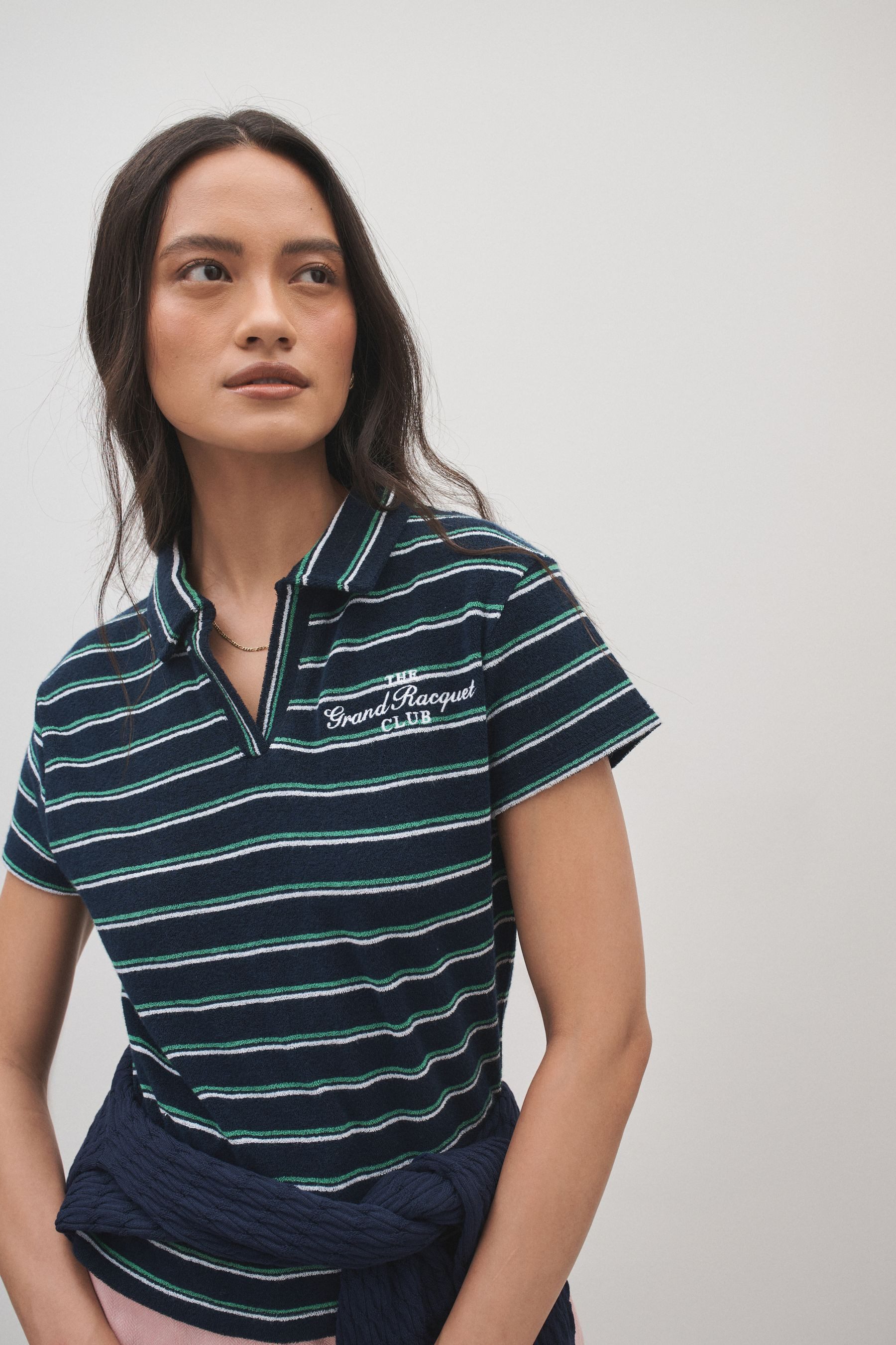 Next Poloshirt Frottee-Poloshirt (1-tlg) – Bild 5 von 5