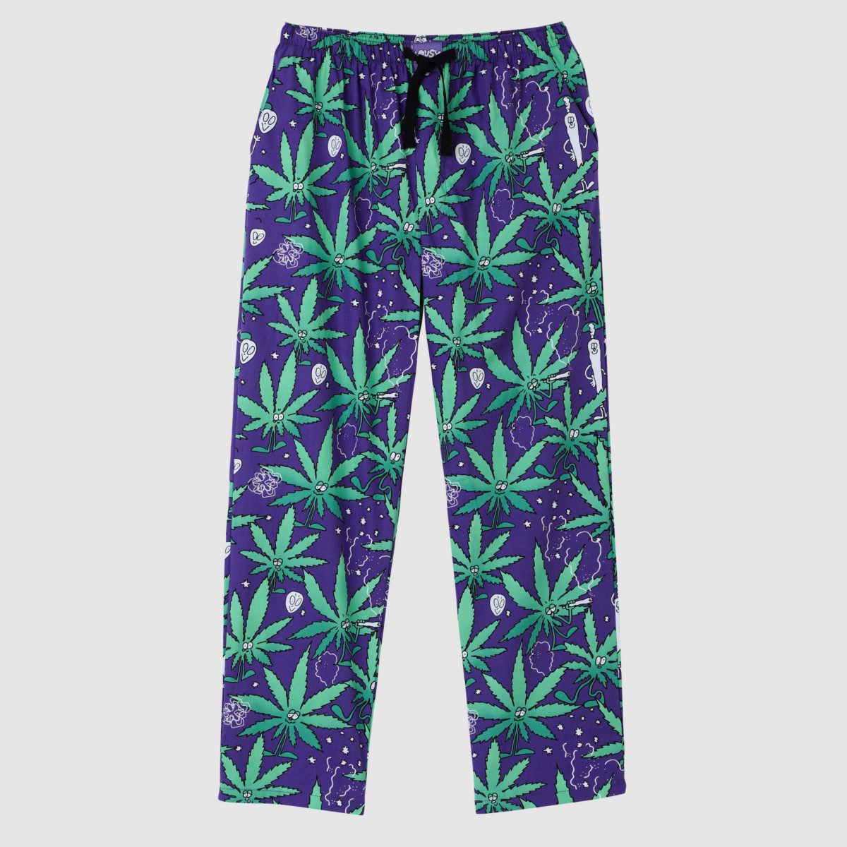 Lousy Livin Pyjamahose Lousy Livin Pants "Pyjama Pant Weedy" Purple Haze S (Schlafanzughose, Pyjamahose)