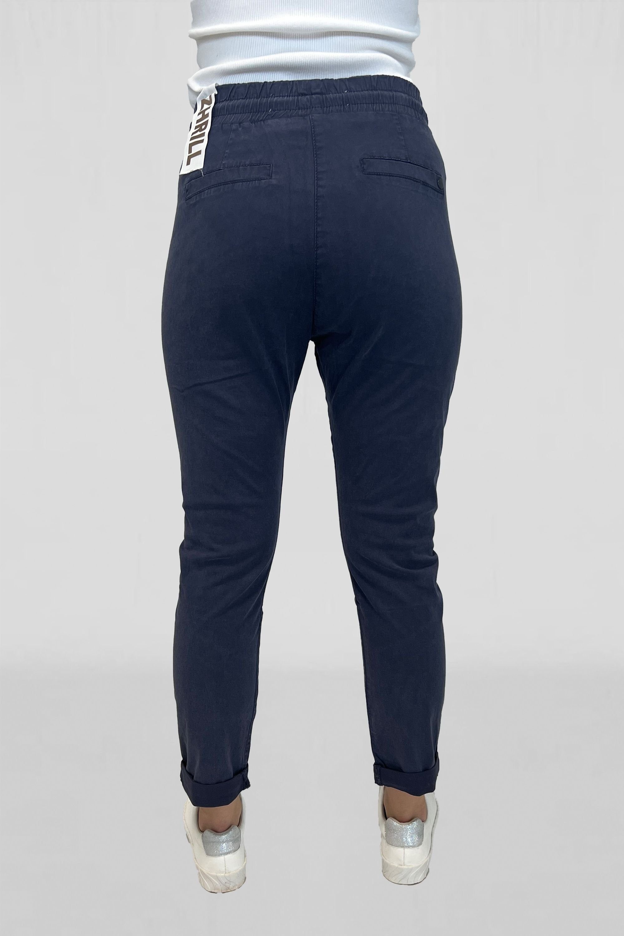 (0-tlg) Tragekomfort FABIA angenehmer Navy Zhrill Pants Chinos Jogger