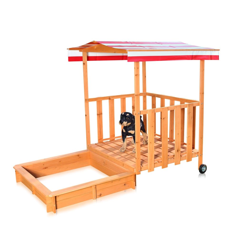 Mucola Sandkasten Sandkasten Sandkiste Holz Dach günstig online kaufen