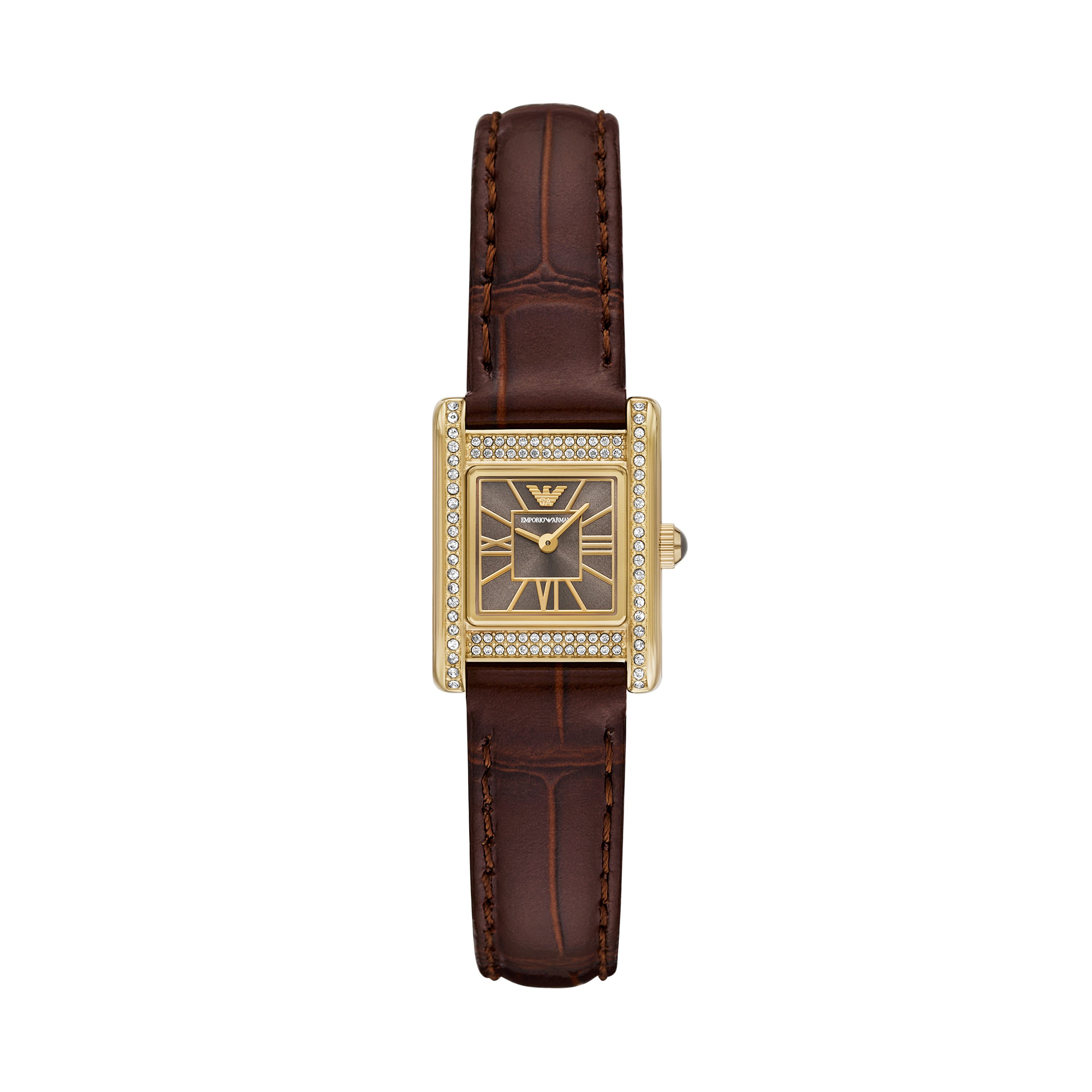 Emporio Armani Quarzuhr AR11705, Armbanduhr, Damenuhr, Lederarmband, analog günstig online kaufen