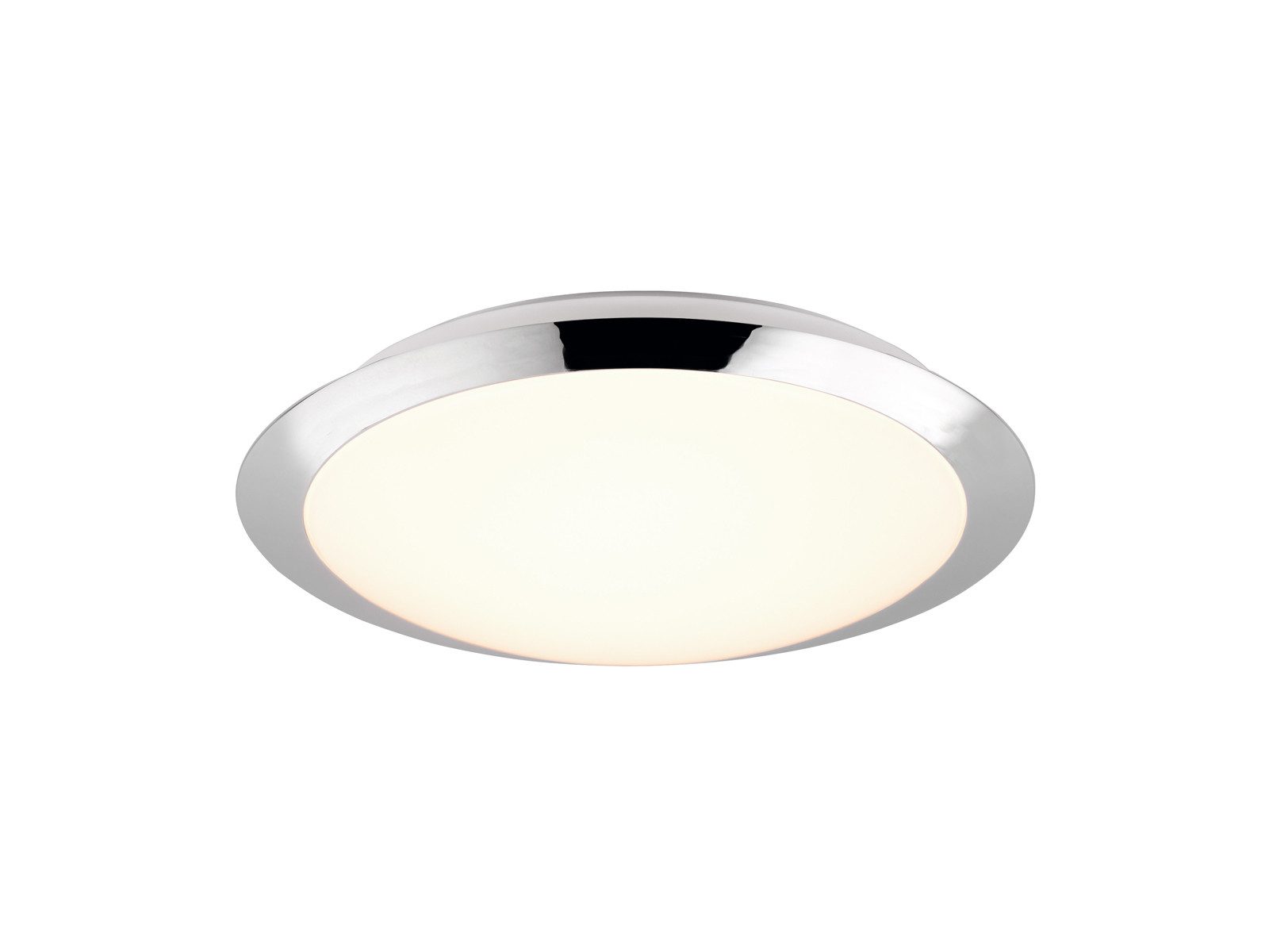 TRIO Leuchten LED Deckenleuchte, LED fest integriert, Warmweiß, Kleine flache Bad-Lampe für Decke in Chrom, Gäste WC oder Flur Ø 29cm