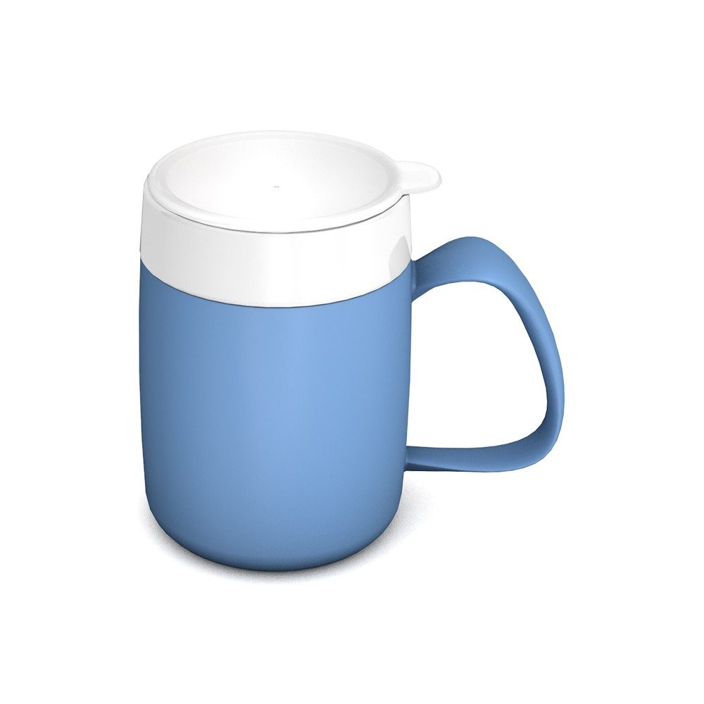 Ornamin Schnabelbecher Becher mit Doppelwand, Warmhaltebecher l Trinkhilfe l Ergonomischer Henkel l Alltagshilfe