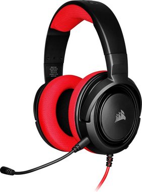 Corsair HS35 Stereo Red Gaming-Headset (Mikrofon abnehmbar, inkl. Mario Kart 8 Deluxe)