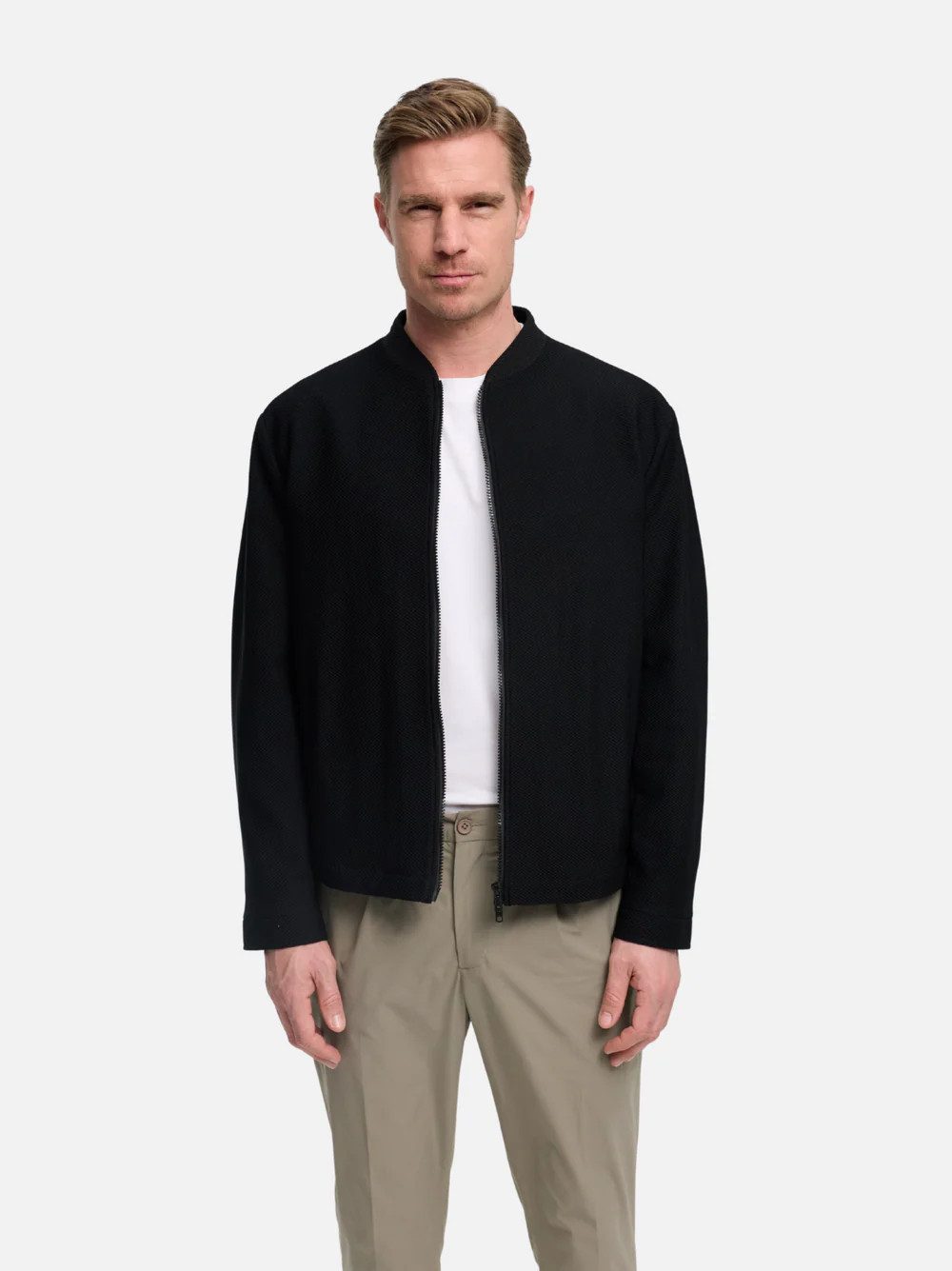 ZUITABLE Jerseyblazer Herren Jersey-Blouson »DiAudio« (Modell 202641-900) ? Zuitable Slim Fi