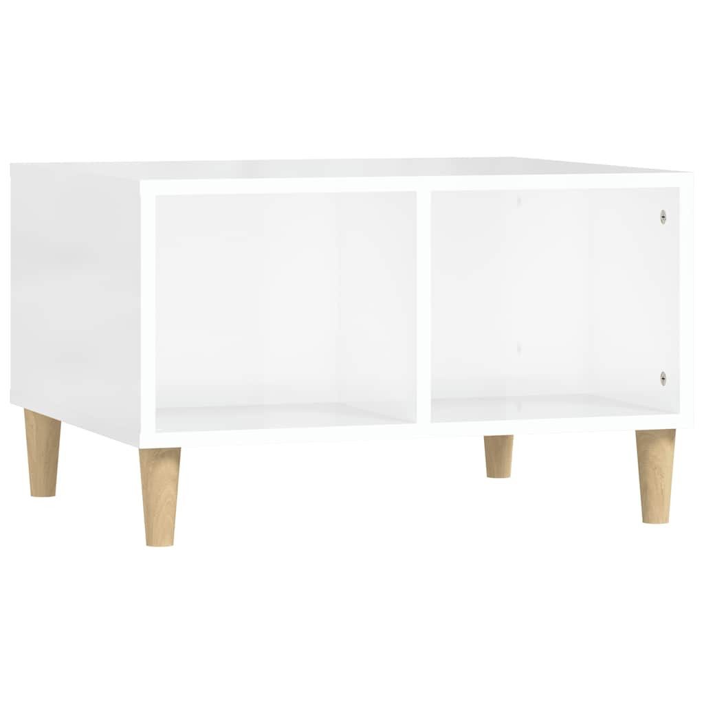 vidaXL Couchtisch Couchtisch Hochglanz-Weiß 60x50x36,5 cm günstig online kaufen