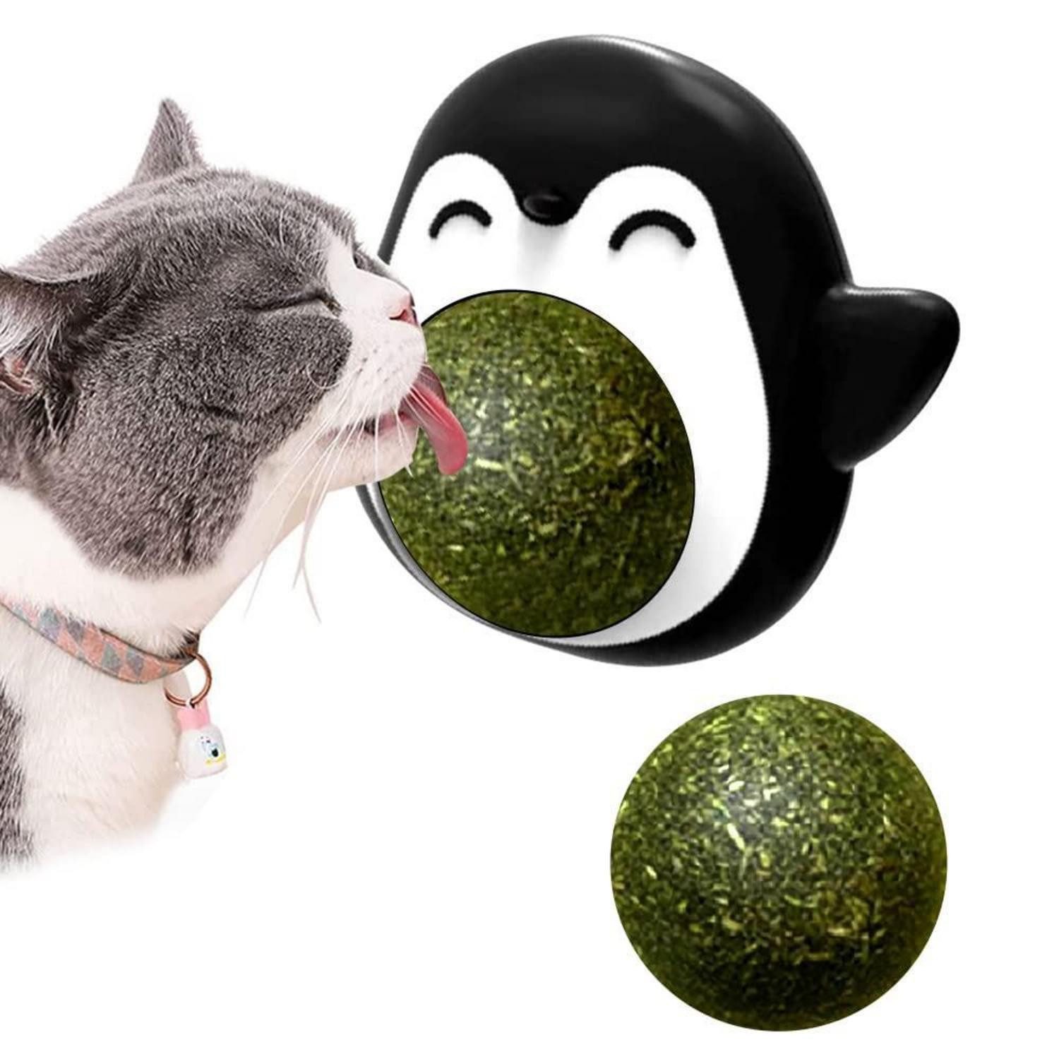 LuxusKollektion Tier-Beschäftigungsspielzeug Katzenspielzeug Katzenminze Ball 360° drehbar, Kunststoff