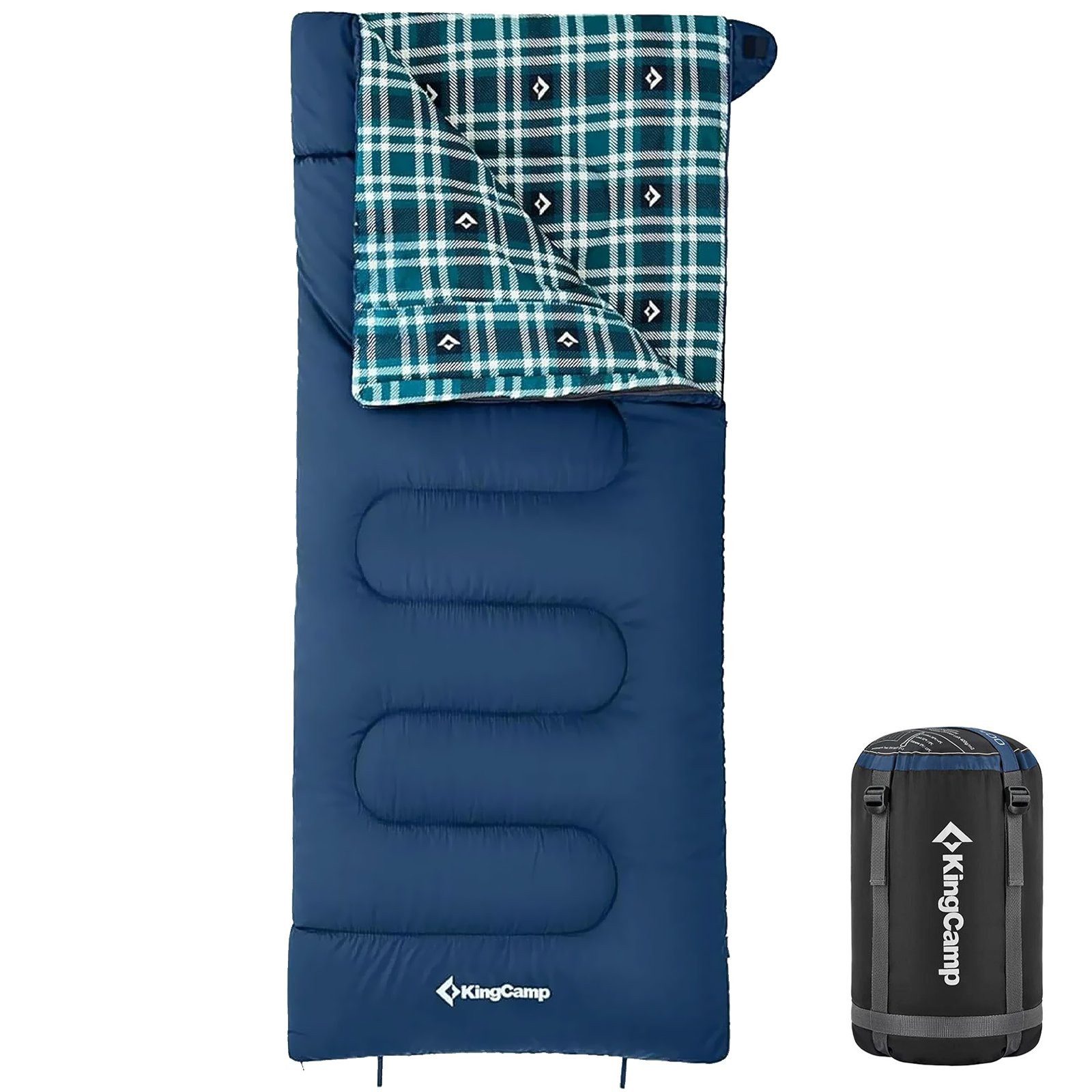 KingCamp Schlafsack Deckenschlafsack Snowflake 400 Winter - Schlafsack
