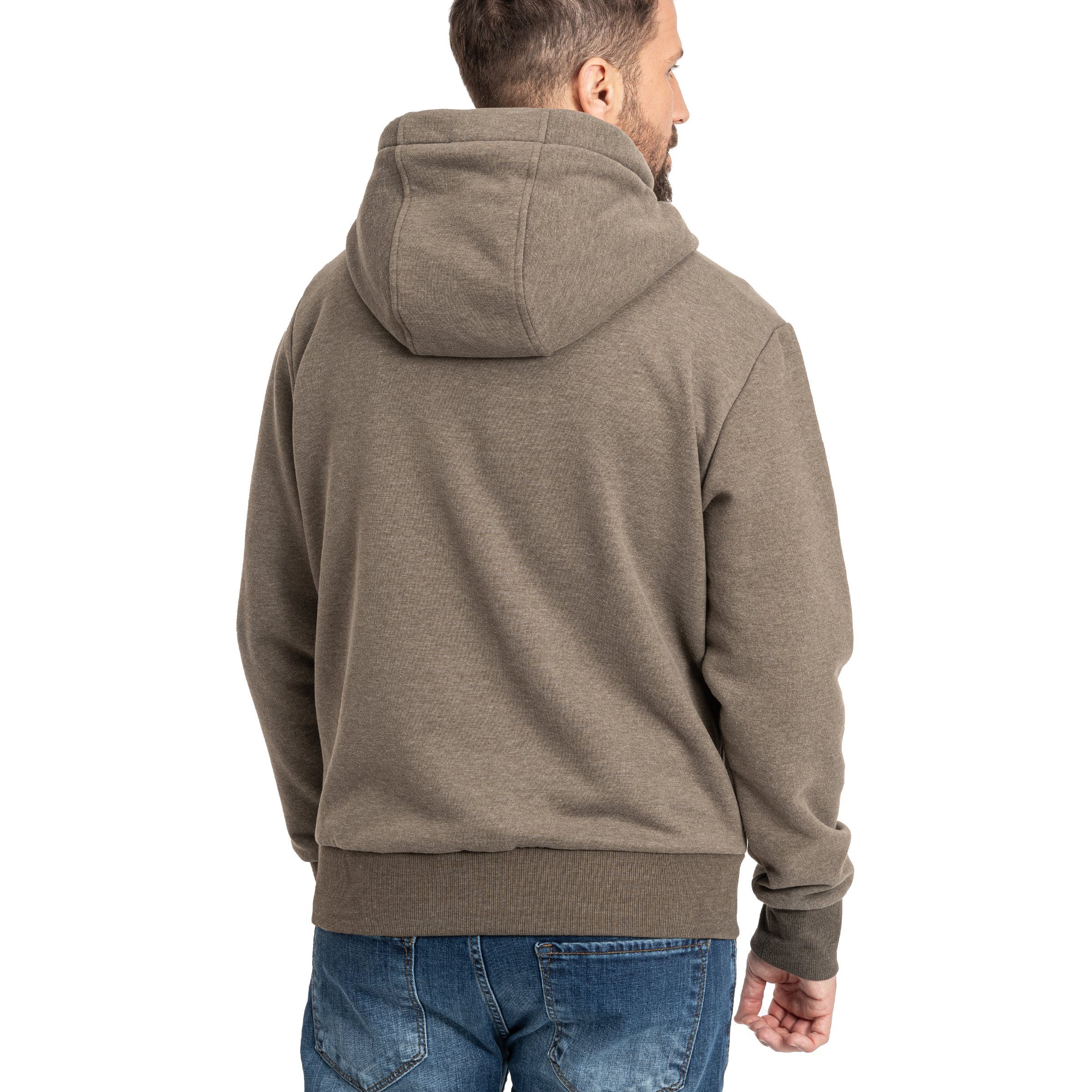 DEPROC Active Stehkragenpullover FinnDC Herren Zip-Hoodie